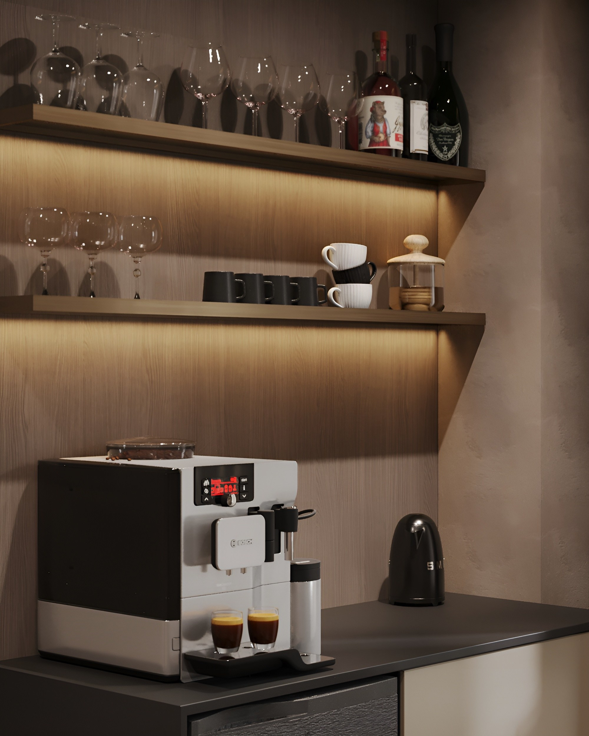 Офис в мужском стиле. 3D Визуализация интерьеров жилых и коммерческих помещений