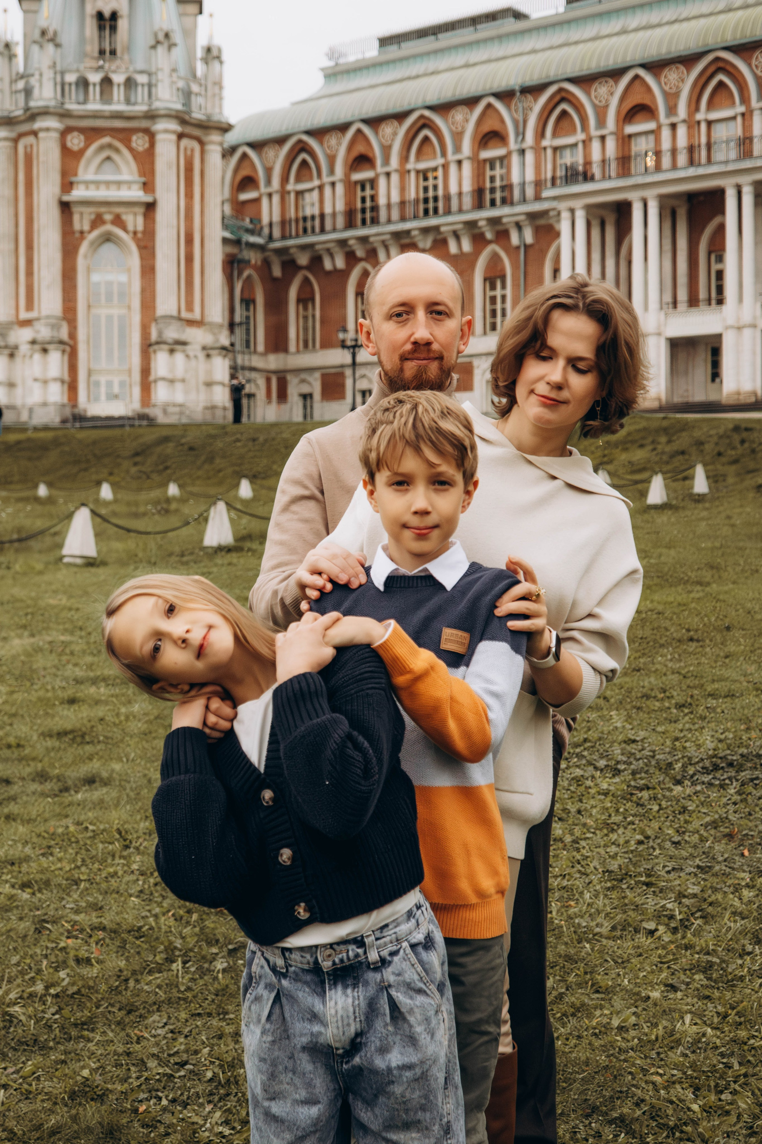 Осенняя семейная съемка в парке Царицыно. Фотограф Москва Валерия Веденина