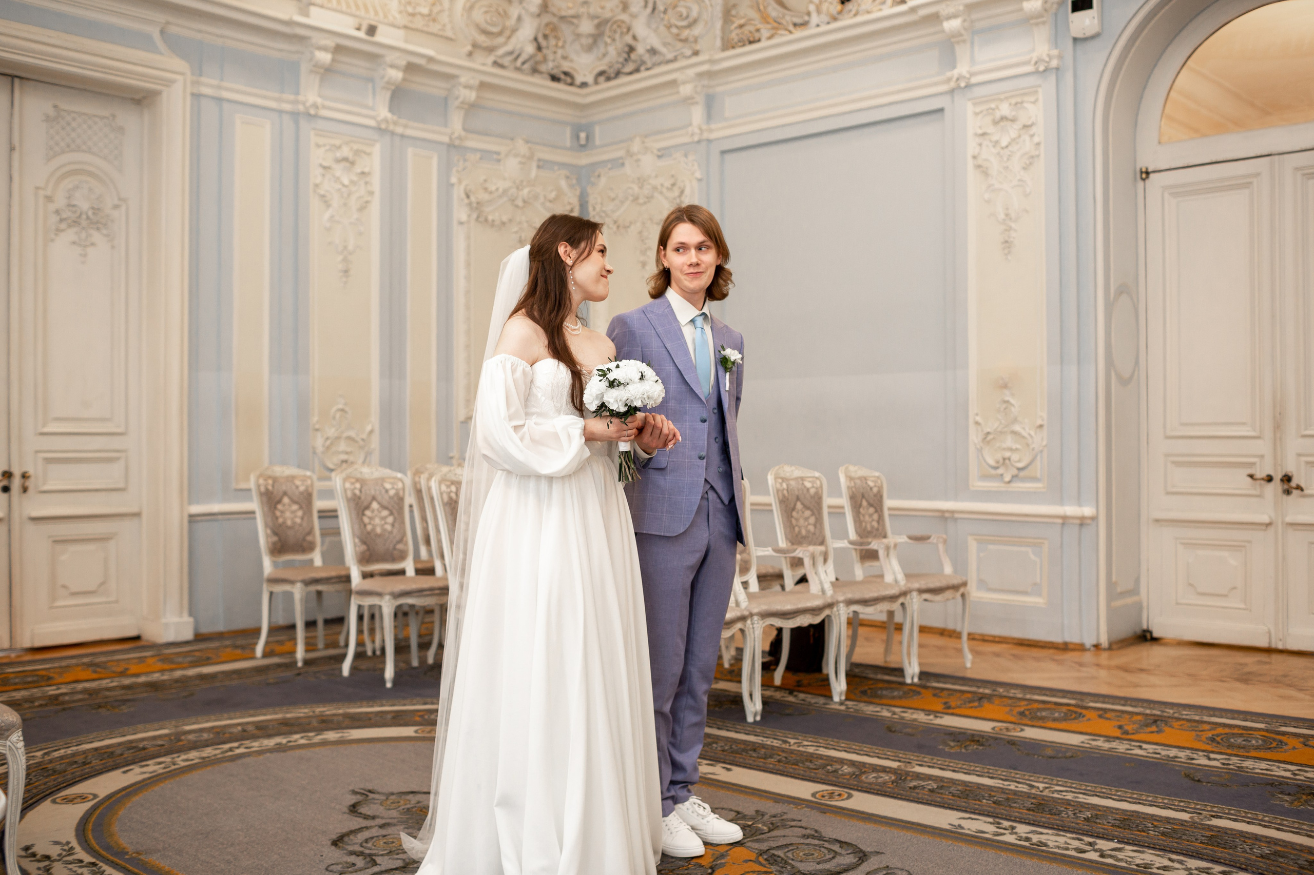 Свадебная фотосессия во Дворце на Фурштатской. Свадебный фотограф Кирилл Белый