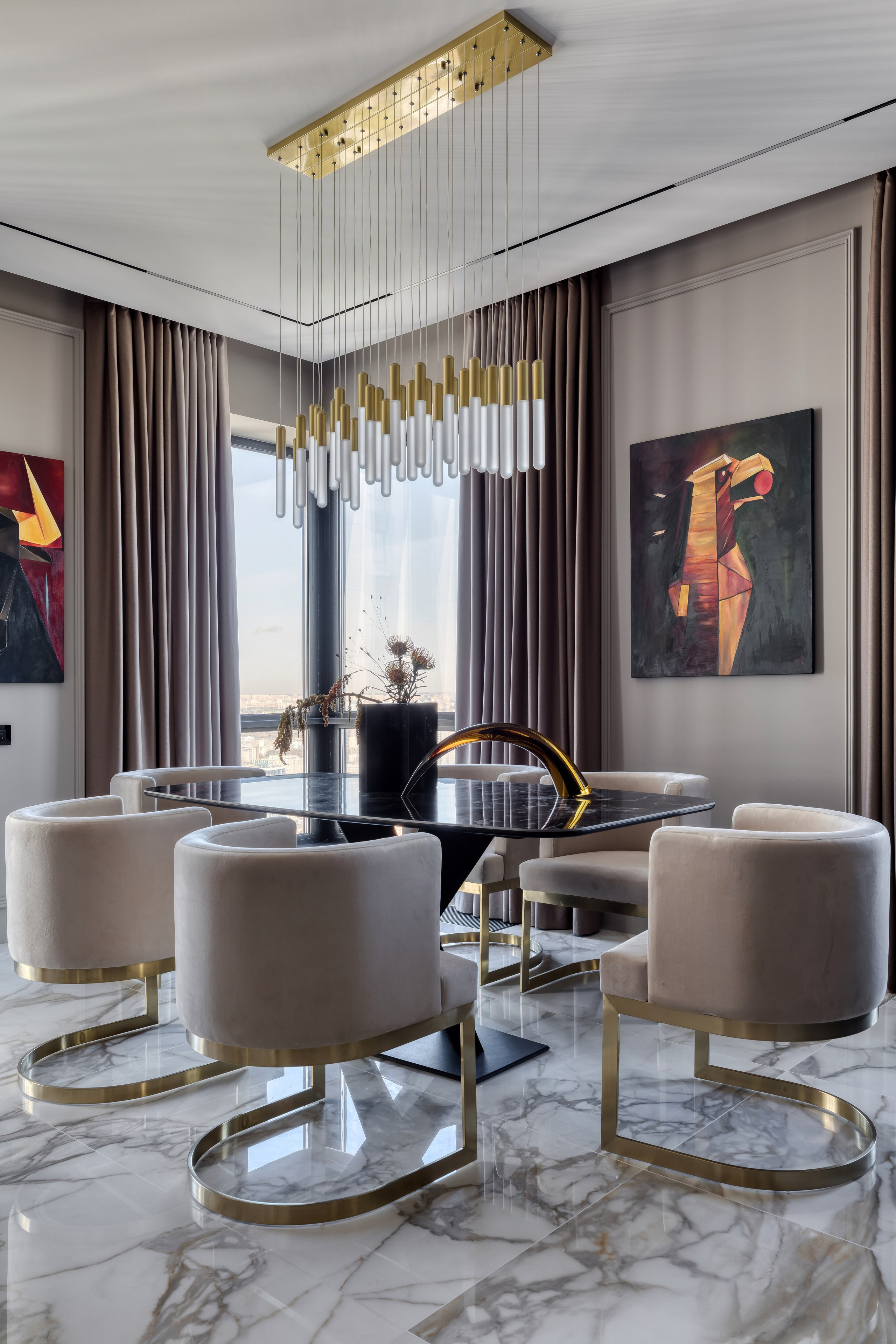 Интерьерные картины ЖК Wellton. Дизайн интерьеров с Анастасией Рулевой