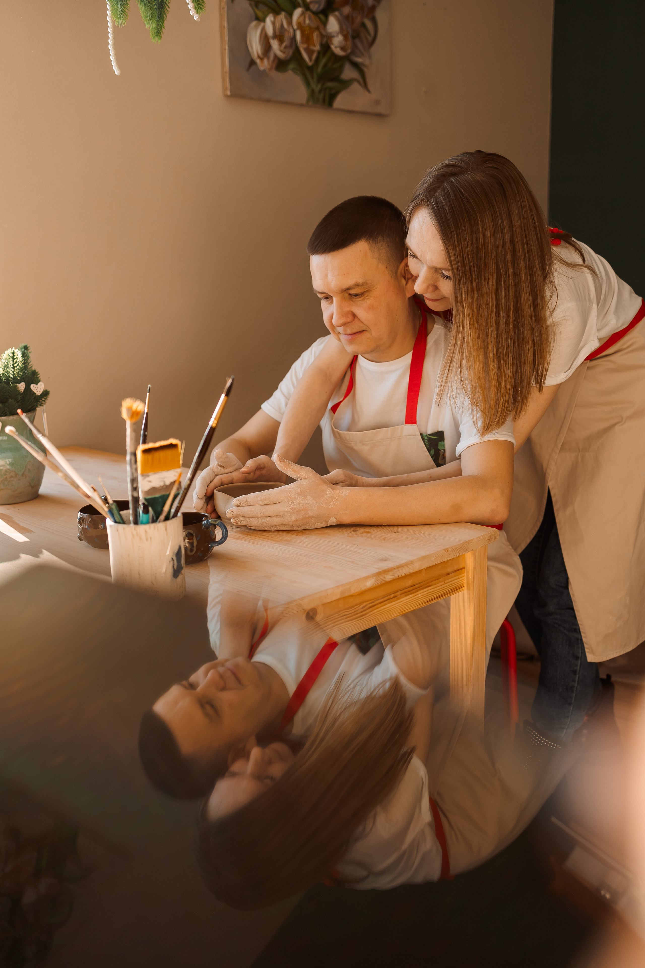 Свидание в гончарной мастерской. Семейный Фотограф в Москве Евгения Симоненко