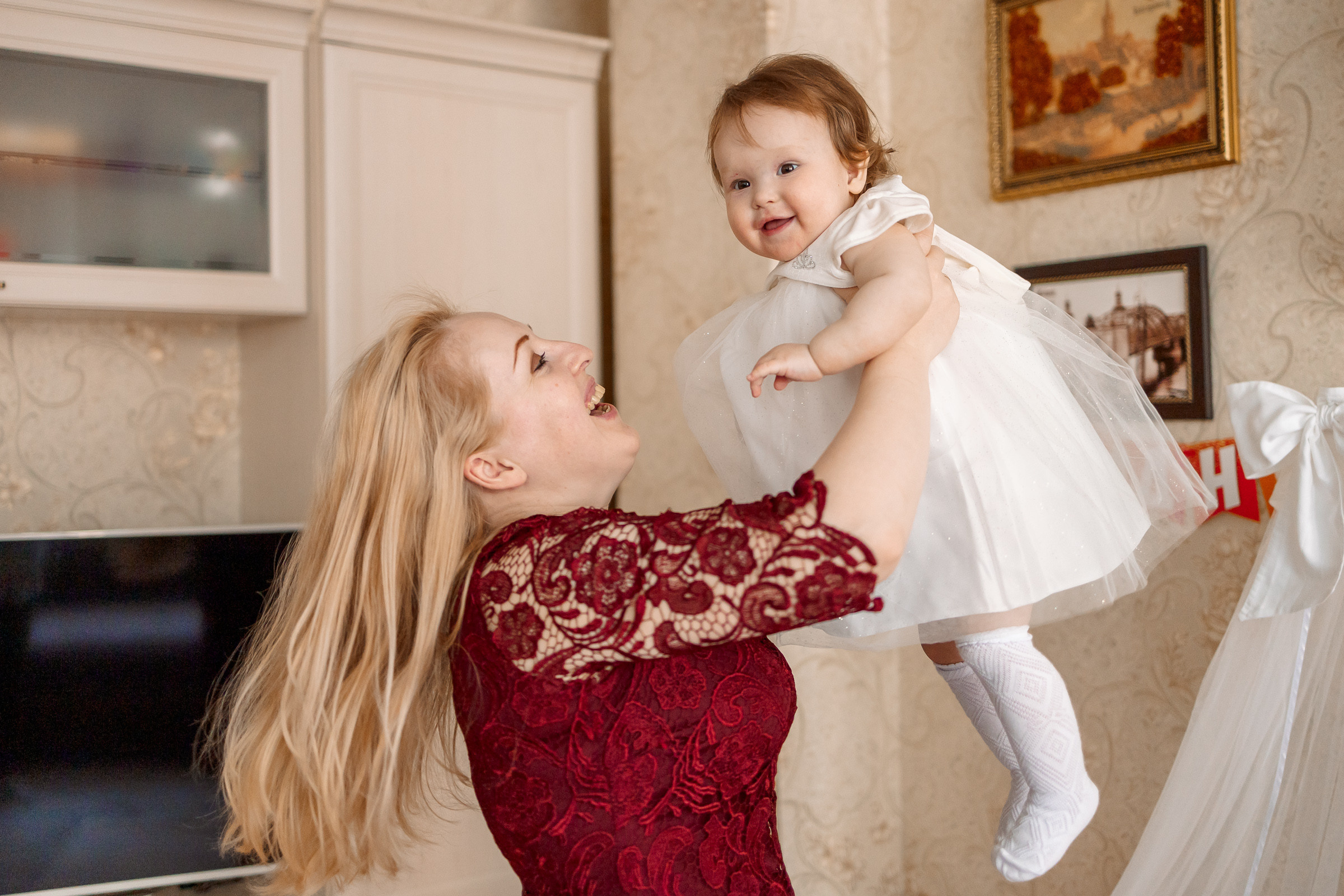 Домашний день рождения малышки. Семейный Фотограф в Москве Евгения Симоненко