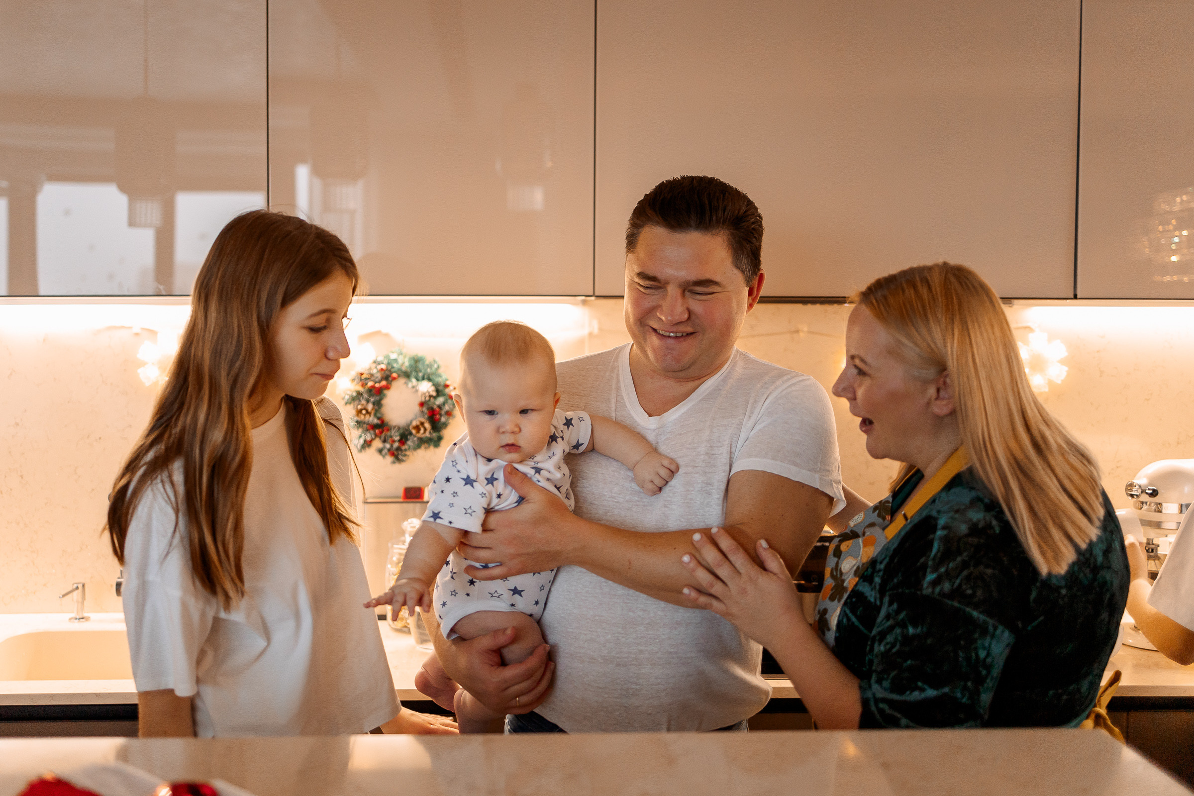 Домашняя новогодняя съемка. Семейный Фотограф в Москве Евгения Симоненко