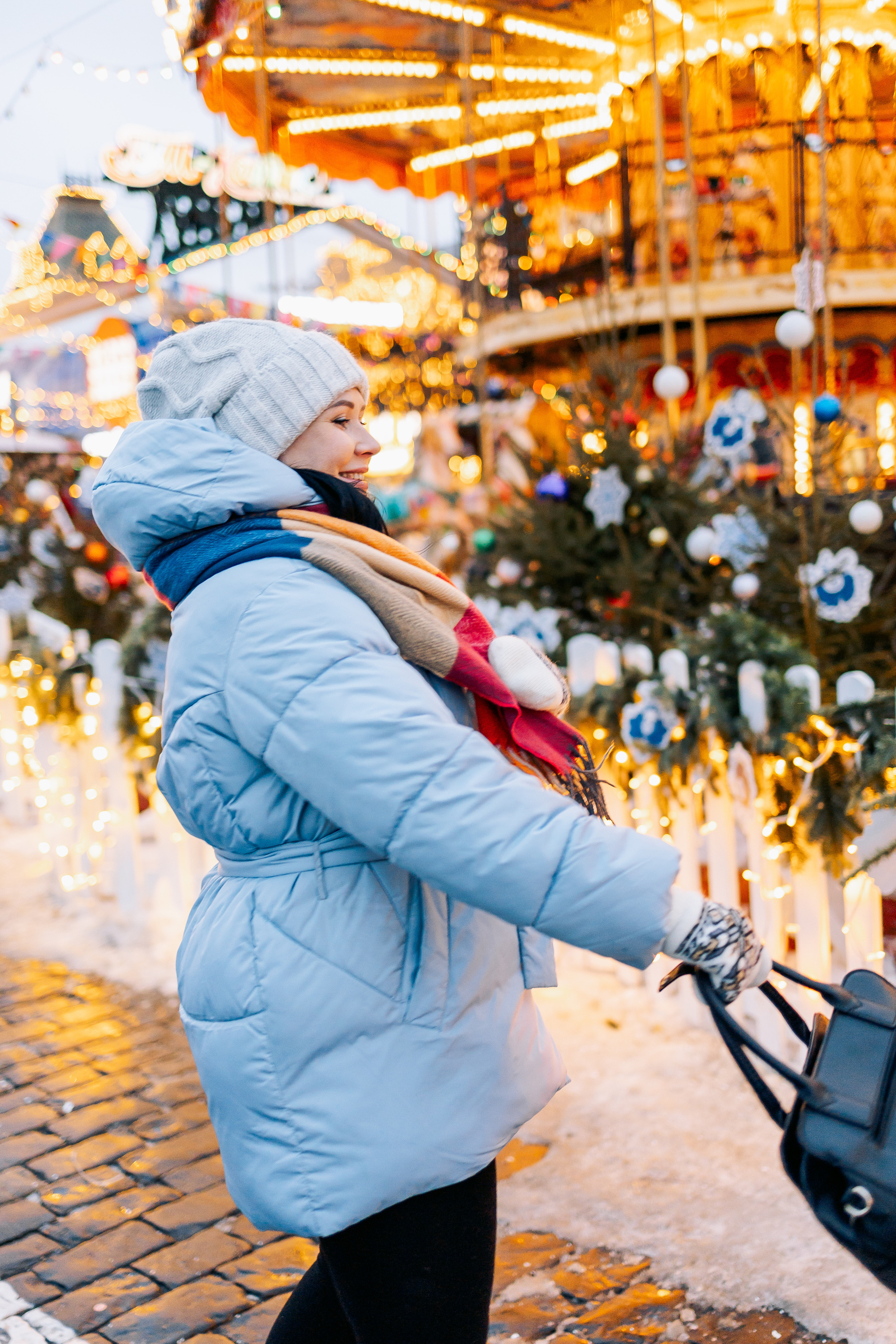 Прогулка по Новогодней ярмарке. Семейный Фотограф в Москве Евгения Симоненко