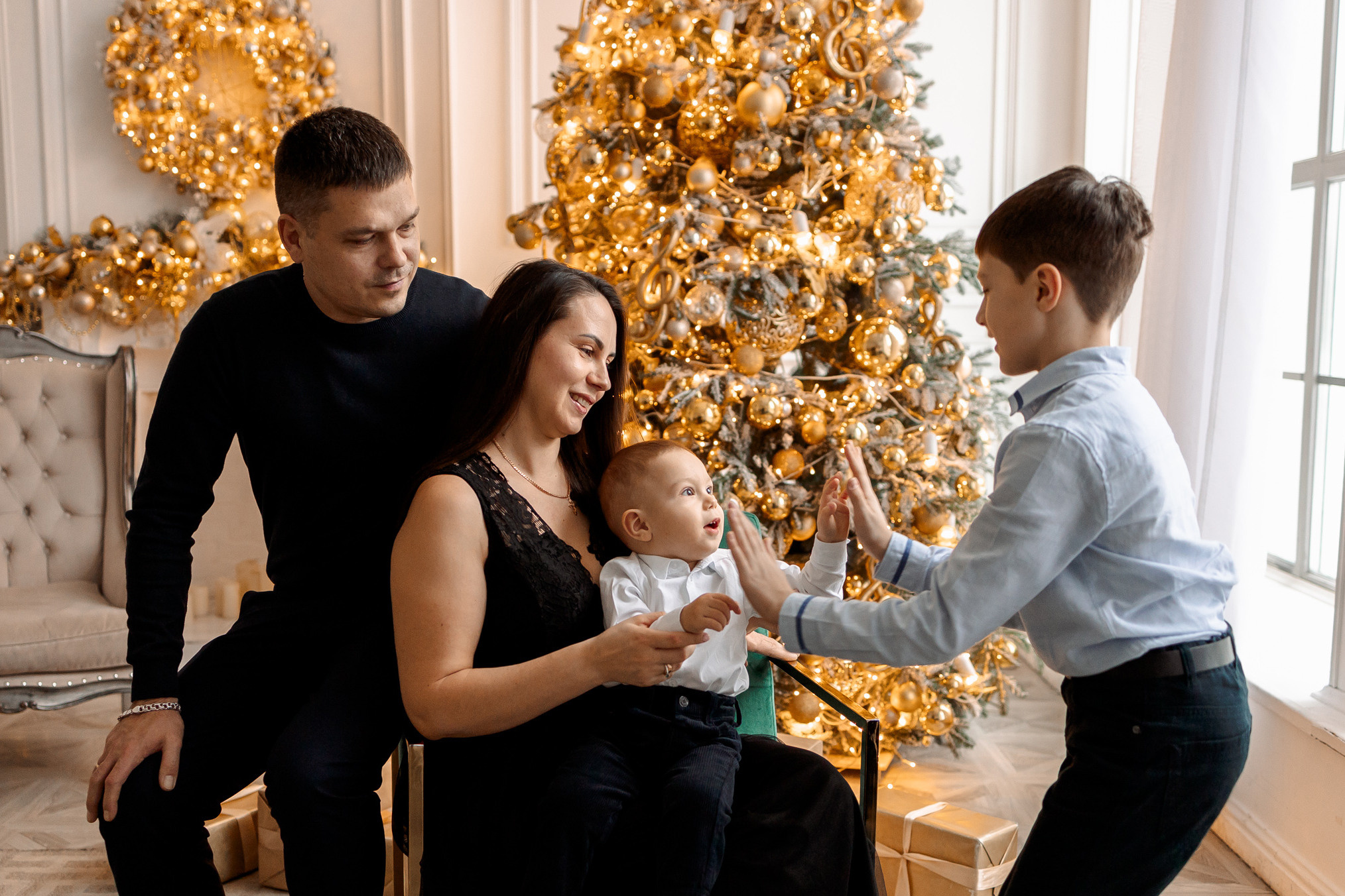 Семья Татьяна Новогодняя история. Семейный Фотограф в Москве Евгения Симоненко