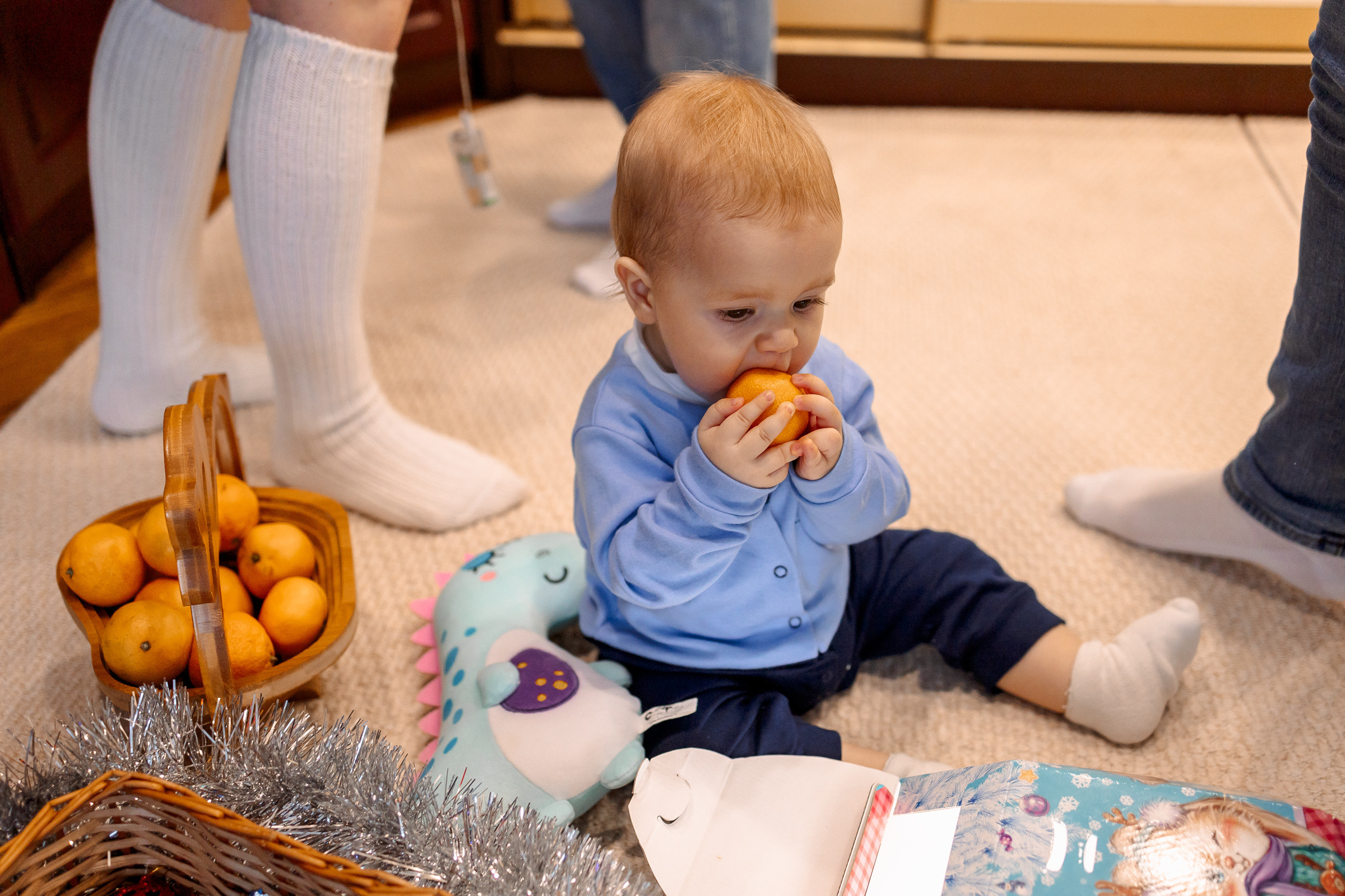 Елена с семьей Новогоднее настроение