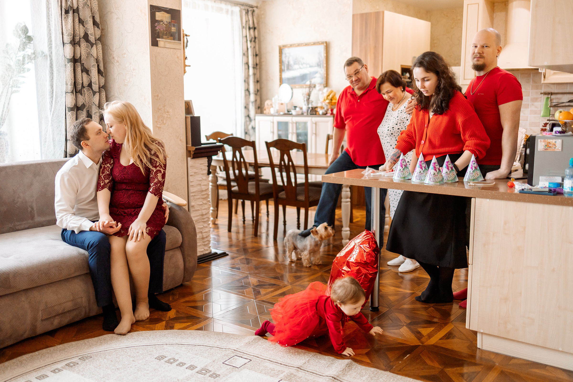 Домашний день рождения малышки. Семейный Фотограф в Москве Евгения Симоненко