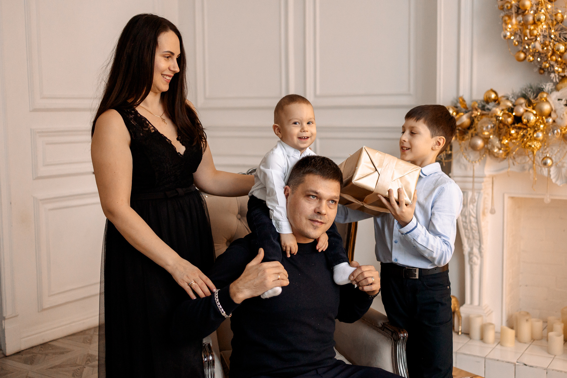 Семья Татьяна Новогодняя история. Семейный Фотограф в Москве Евгения Симоненко