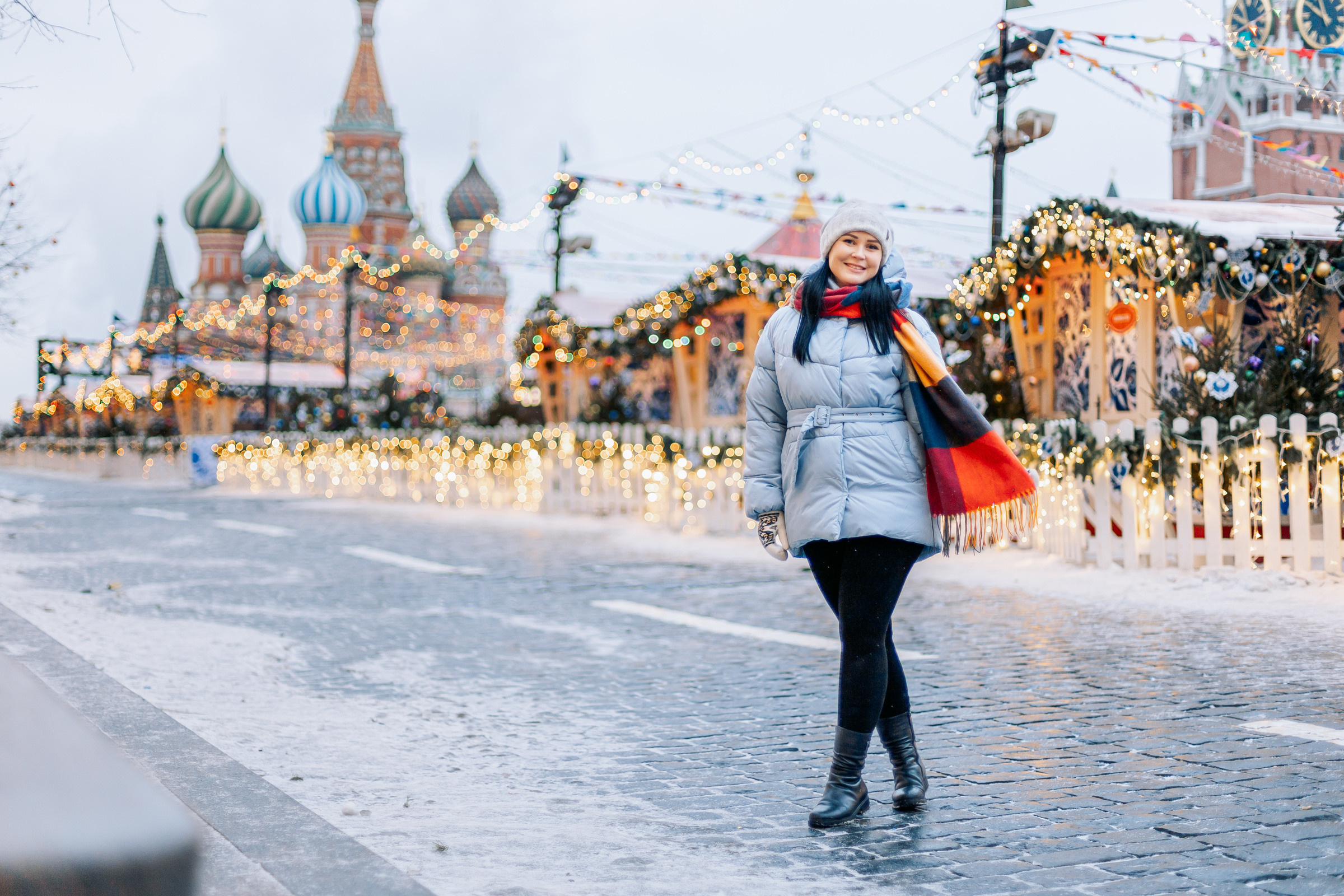 Прогулка по Новогодней Москве. Семейный Фотограф в Москве Евгения Симоненко