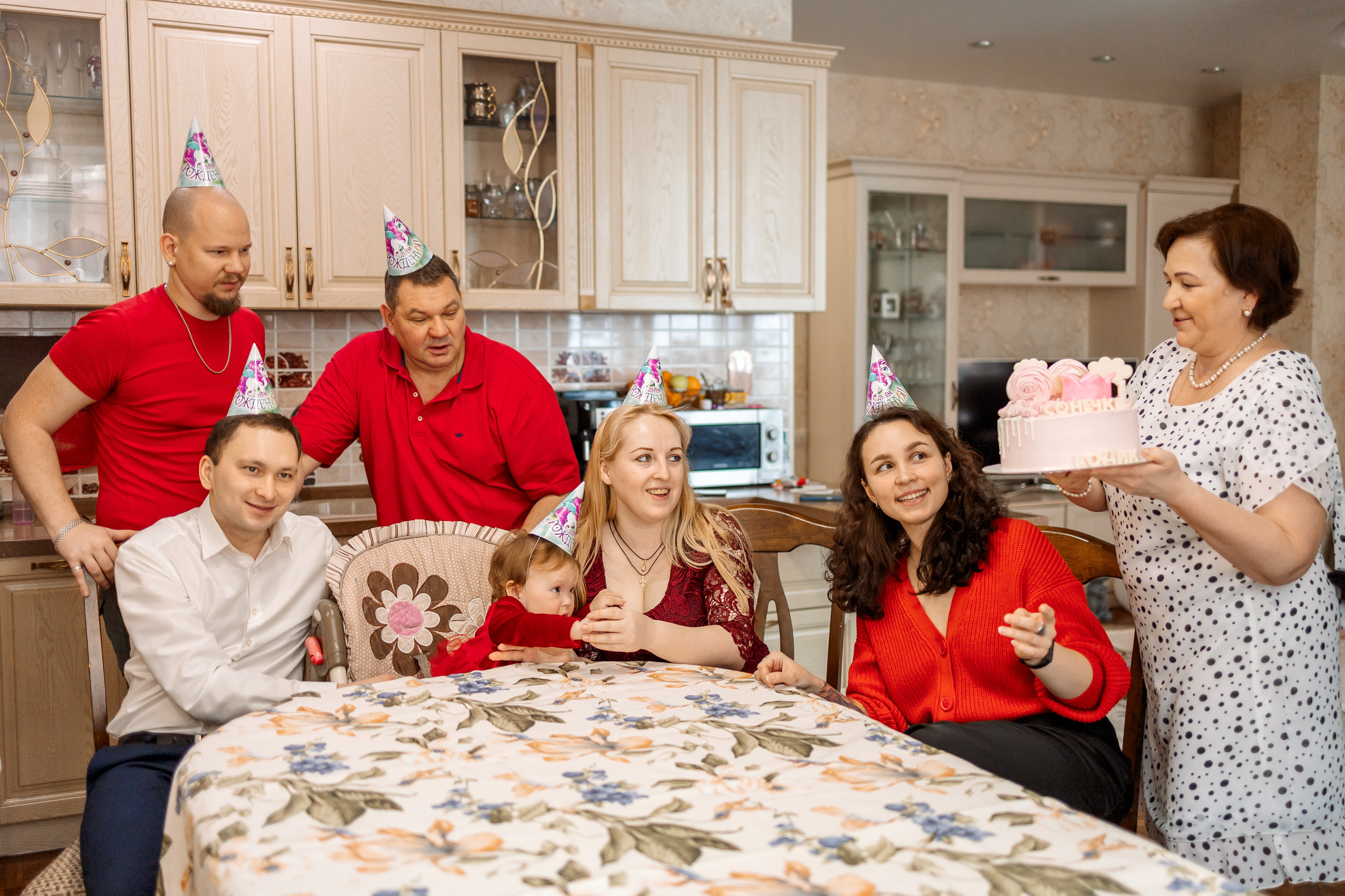 Домашний день рождения малышки. Семейный Фотограф в Москве Евгения Симоненко