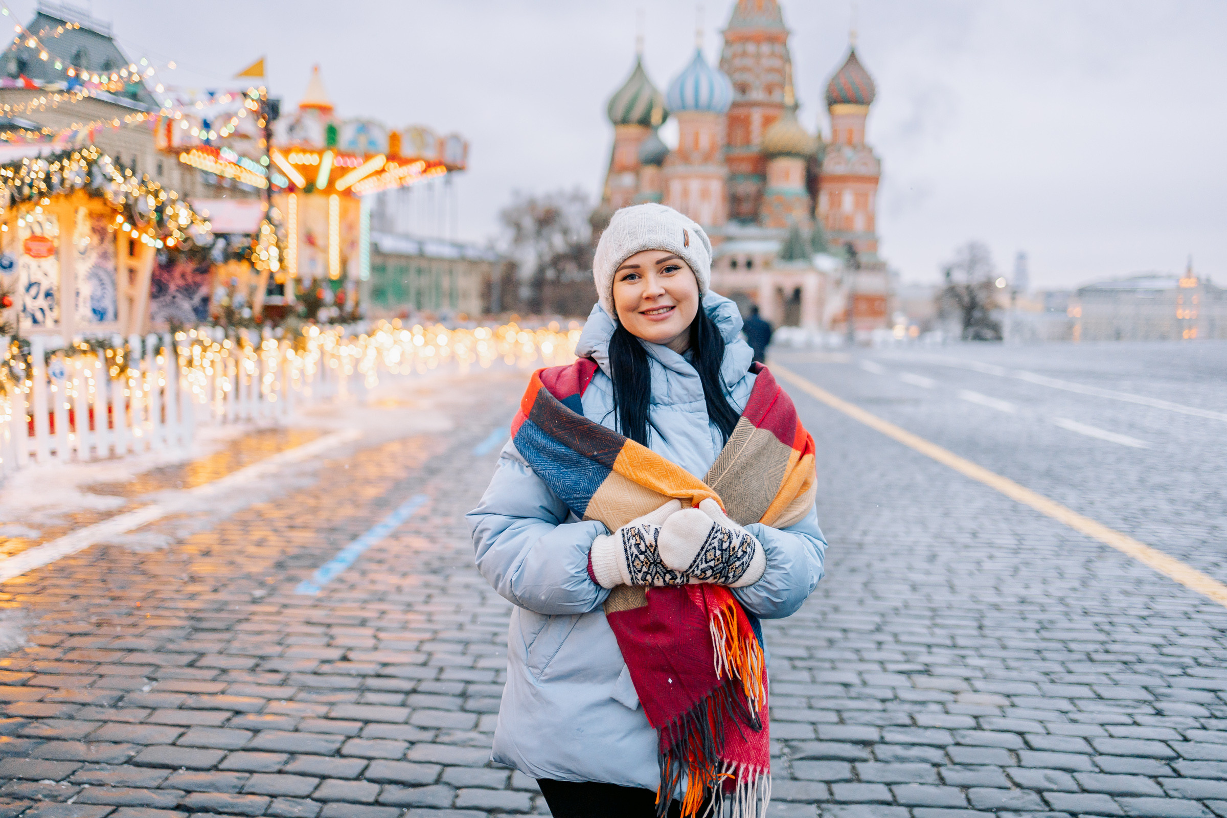 Прогулка по Новогодней Москве. Семейный Фотограф в Москве Евгения Симоненко