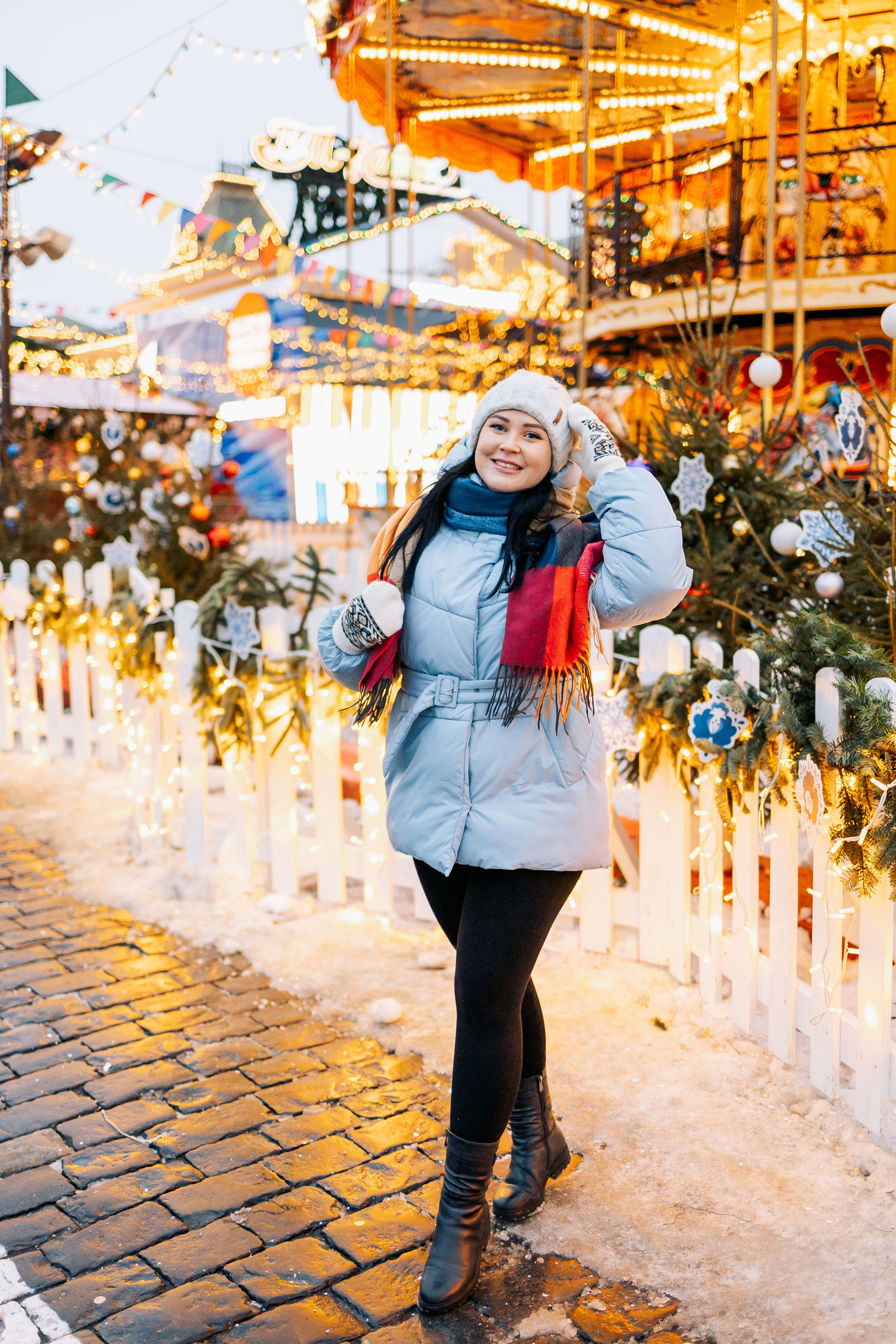 Прогулка по Новогодней ярмарке. Семейный Фотограф в Москве Евгения Симоненко
