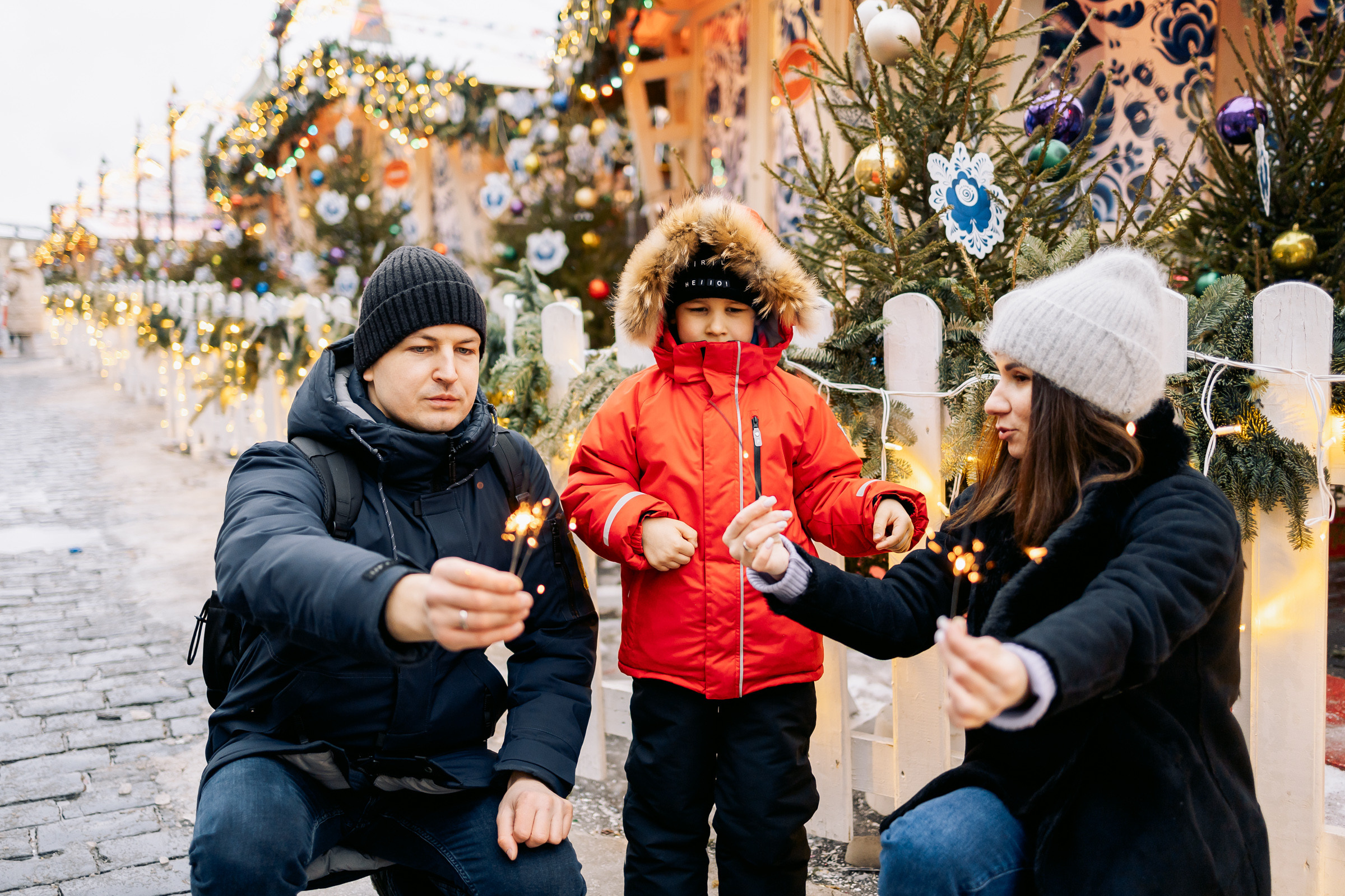 Семейная фотопрогулка у ГУМа. Семейный Фотограф в Москве Евгения Симоненко