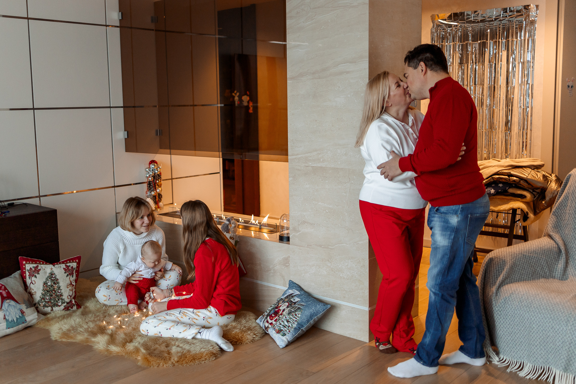 Домашняя новогодняя съемка. Семейный Фотограф в Москве Евгения Симоненко