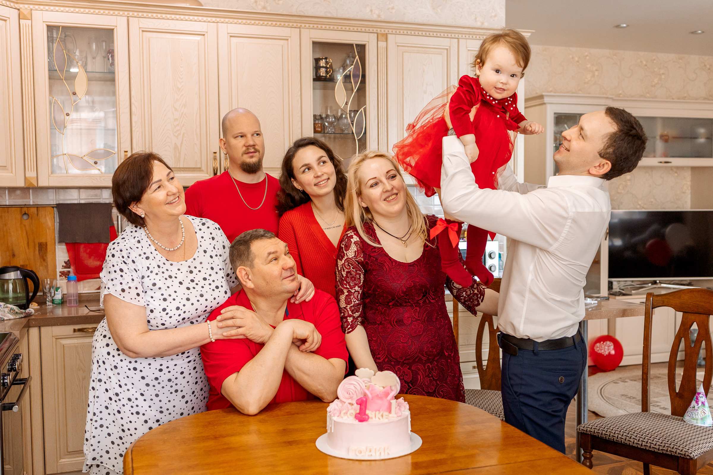 Домашний день рождения малышки. Семейный Фотограф в Москве Евгения Симоненко
