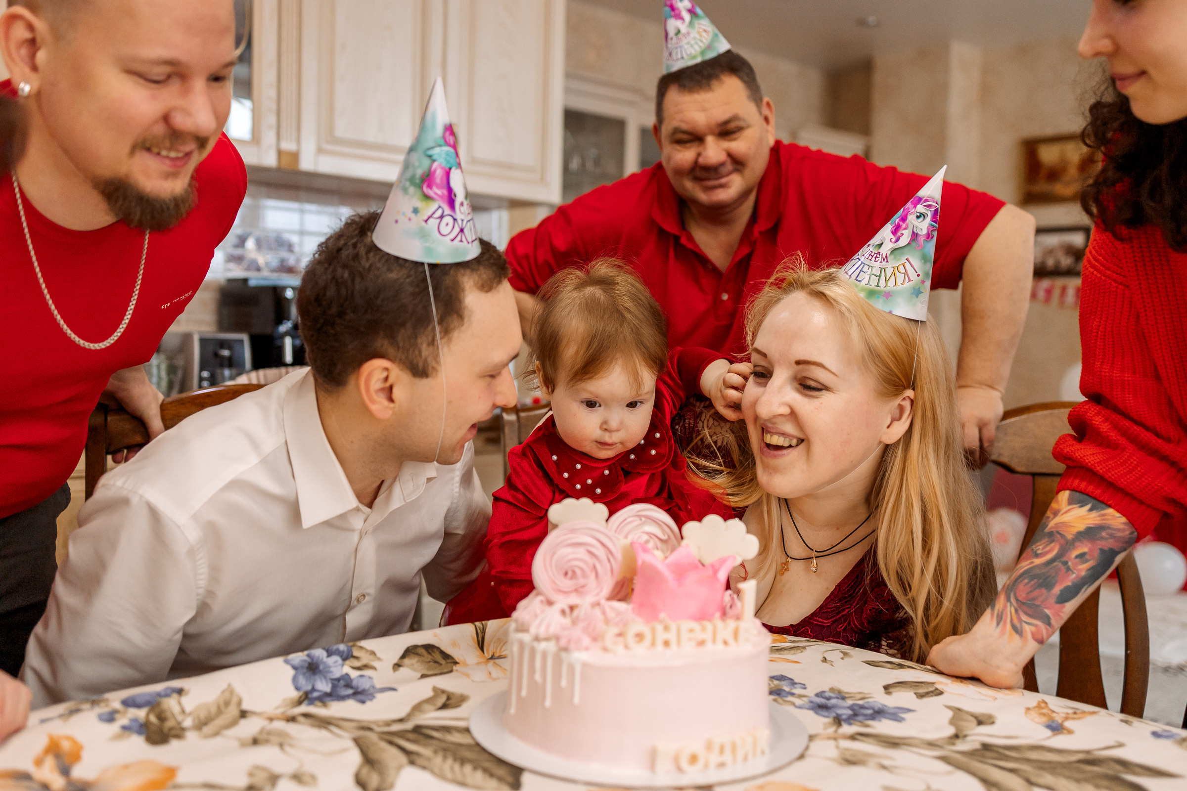 Домашний день рождения малышки. Семейный Фотограф в Москве Евгения Симоненко