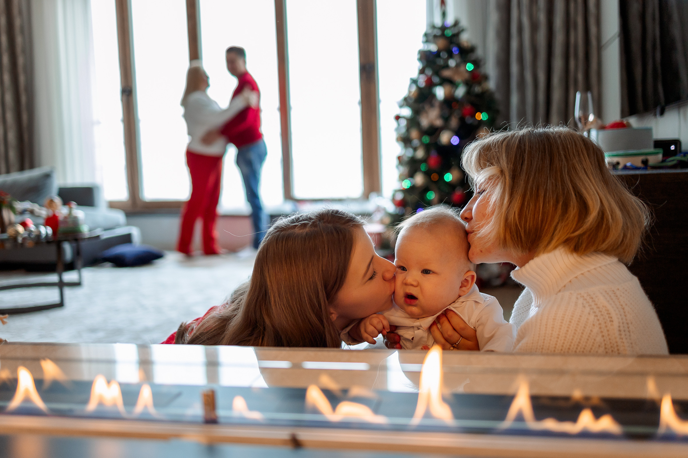 Домашняя новогодняя съемка. Семейный Фотограф в Москве Евгения Симоненко