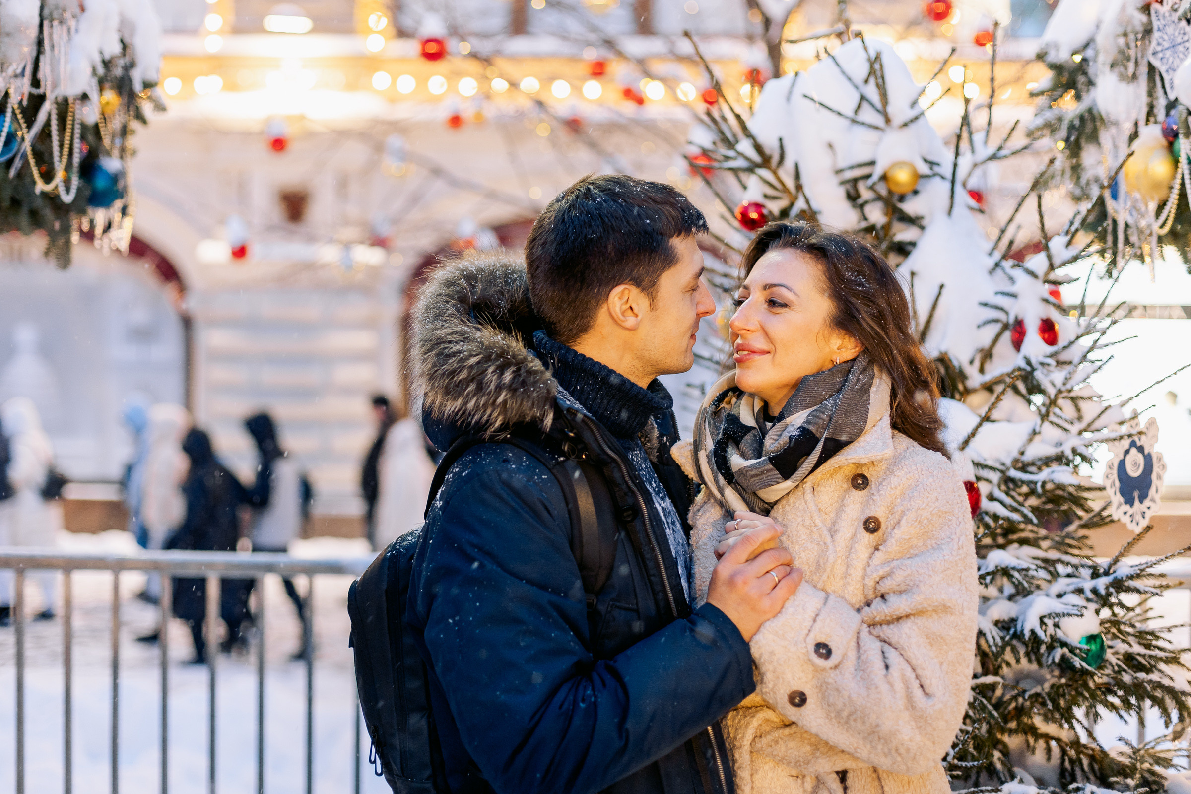 Зимняя фотосессия у Гума. Семейный Фотограф в Москве Евгения Симоненко