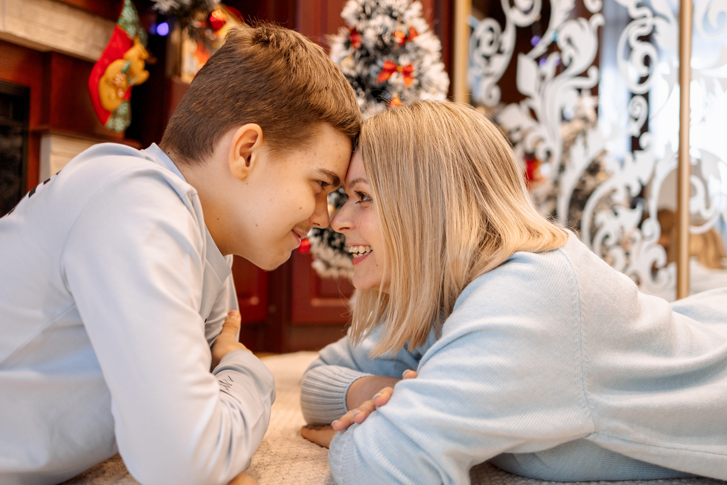 Елена с семьей Новогоднее настроение