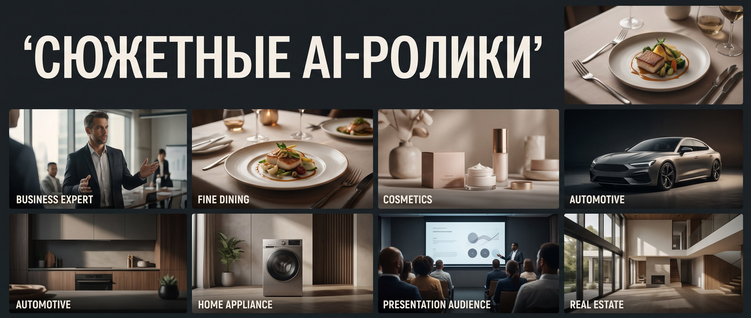 Сюжетные AI-ролики — сценарий и видео для брендов