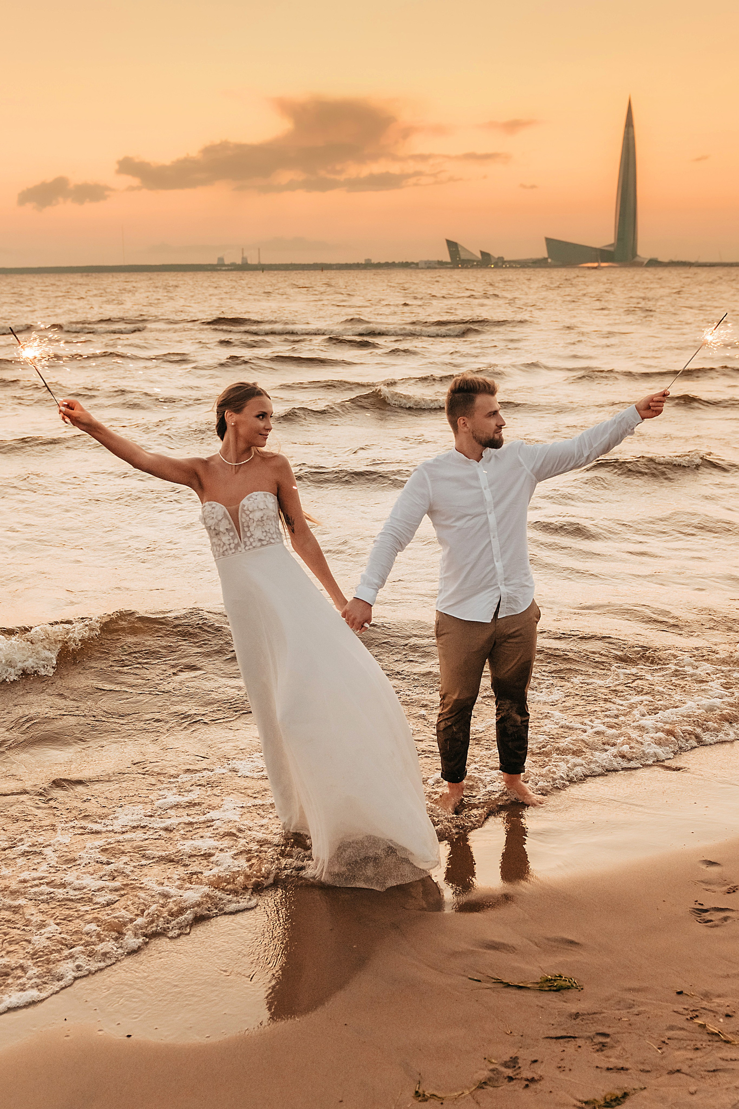 Свадебная съемка на финском заливе. Фотограф Москва и Видеограф Москва