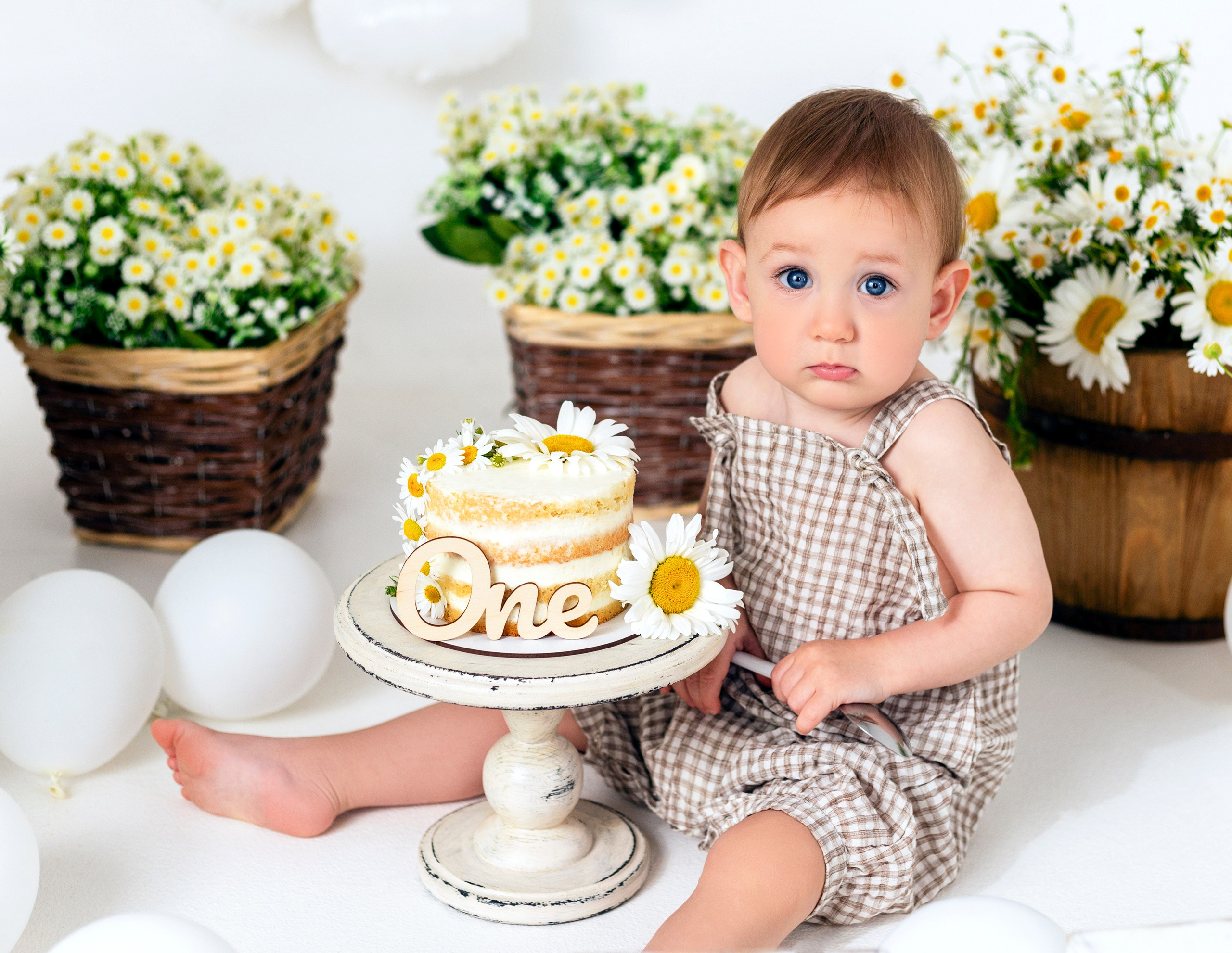 Паша Первый годик. Фотограф беременных и новорождённых в Краснодаре