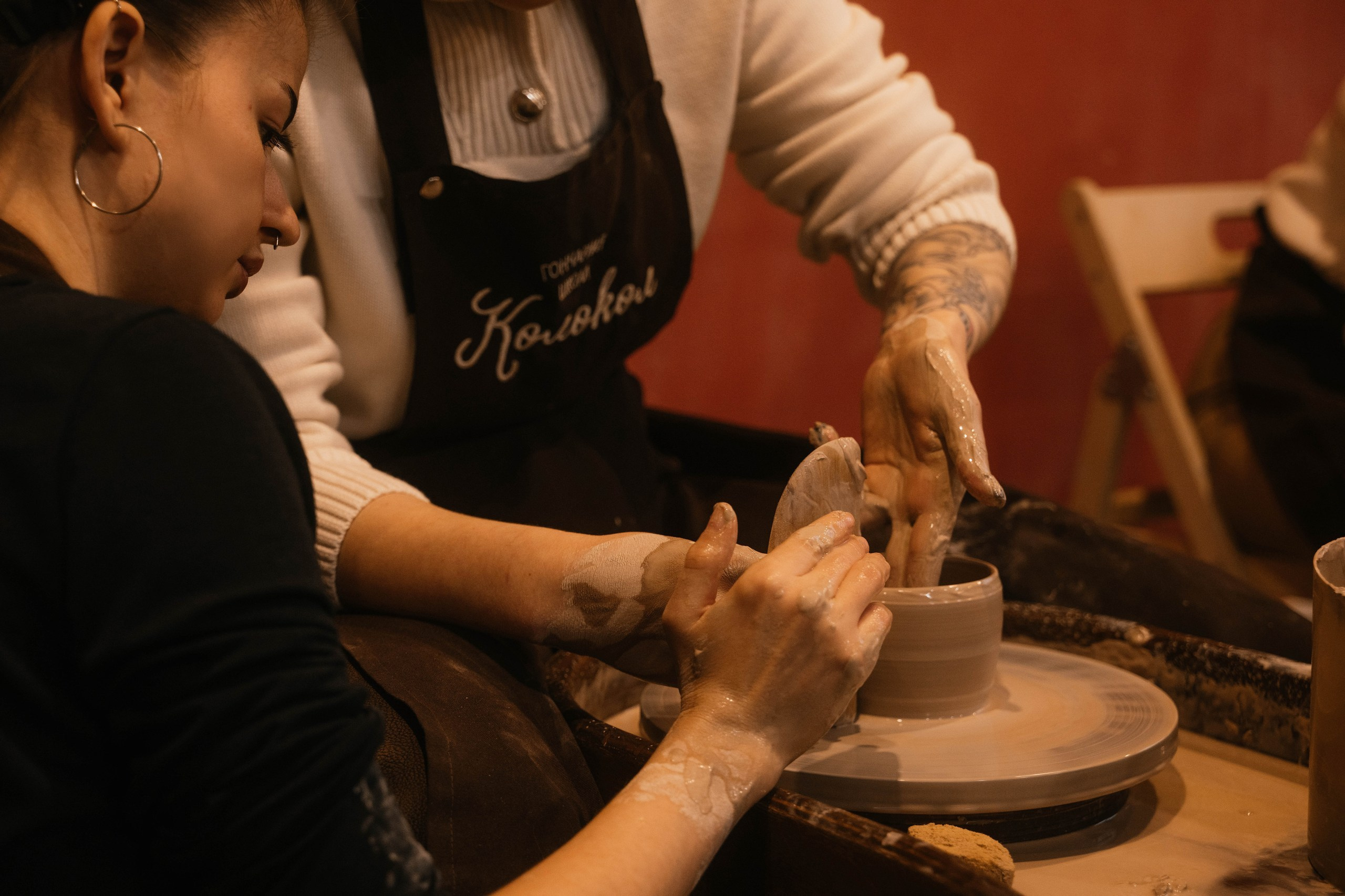 День рождения в гончарной мастерской. Свадебный, семейный фотограф в Рязани Лена Брант