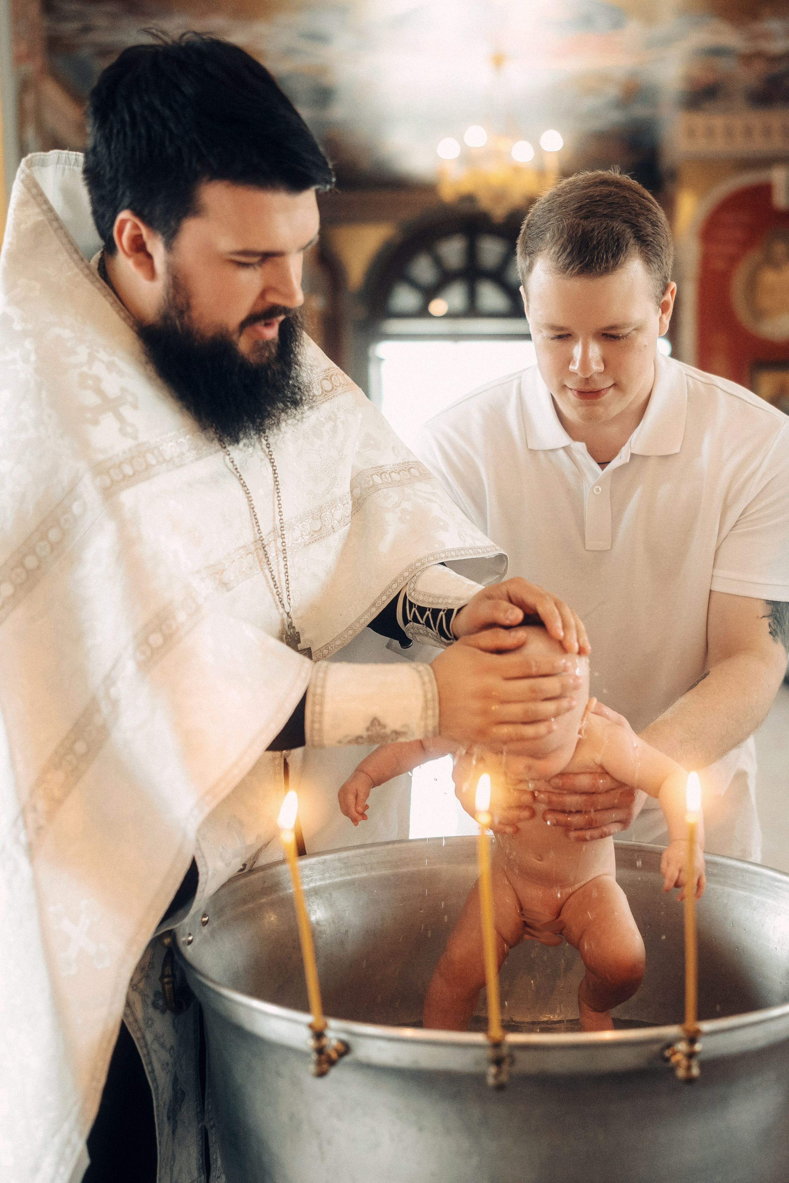 Крещение в храме Всецарица. Свадебный и репортажный фотограф в Воронеже Роман Янко