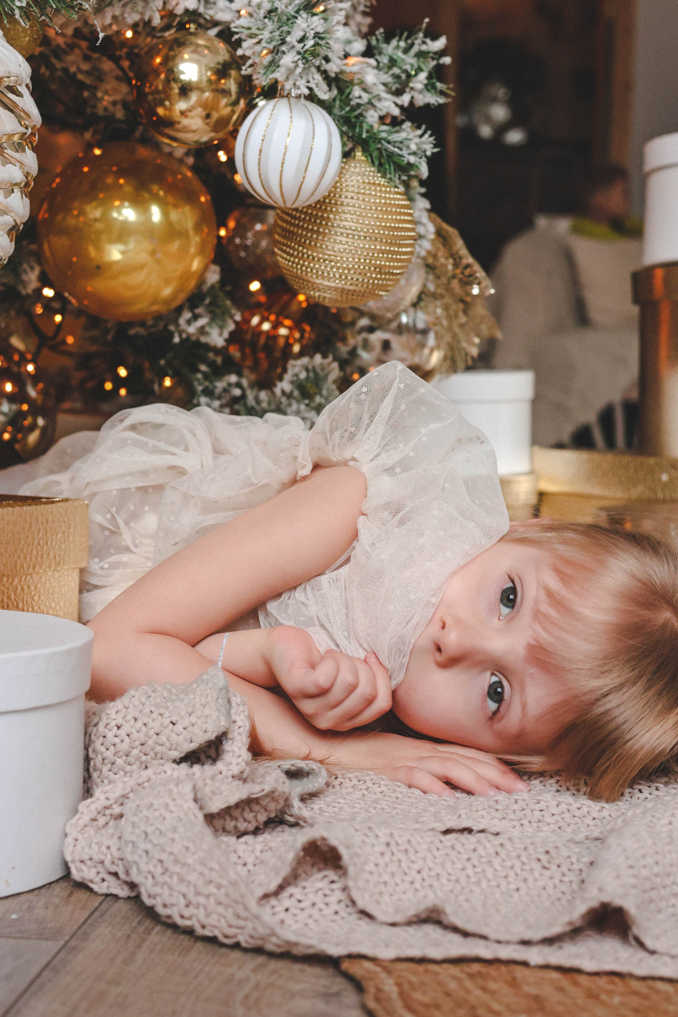 Новогодняя история «Кира и ее семья». Фотограф в Москве Анастасия Калинина