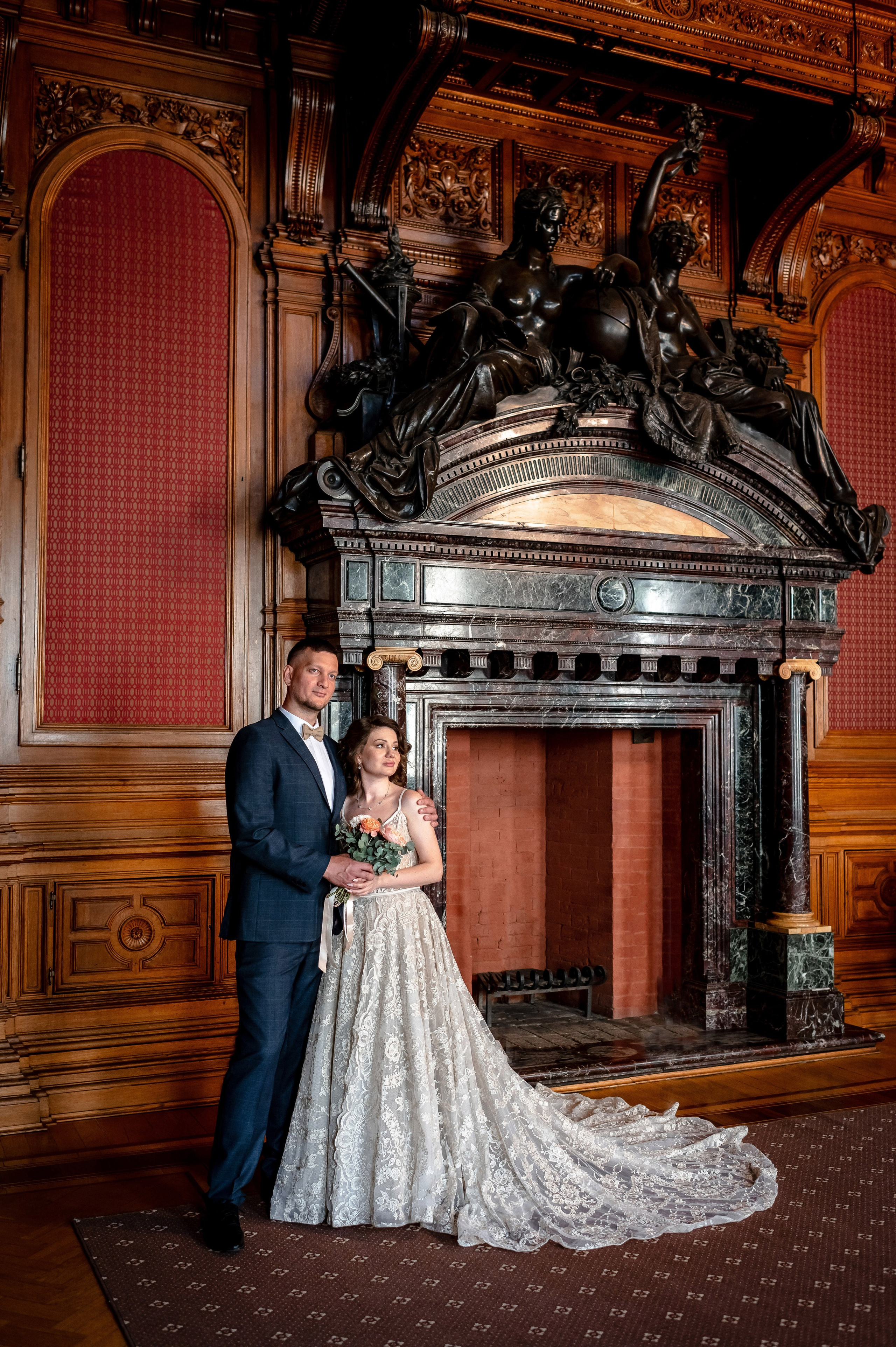 Елена и Дмитрий (свадебная фотосессия в Доме Архитектора — особняке Половцова). Портретный, семейный и свадебный фотограф в Санкт-Петербурге и в Пушкине Ширяев Денис