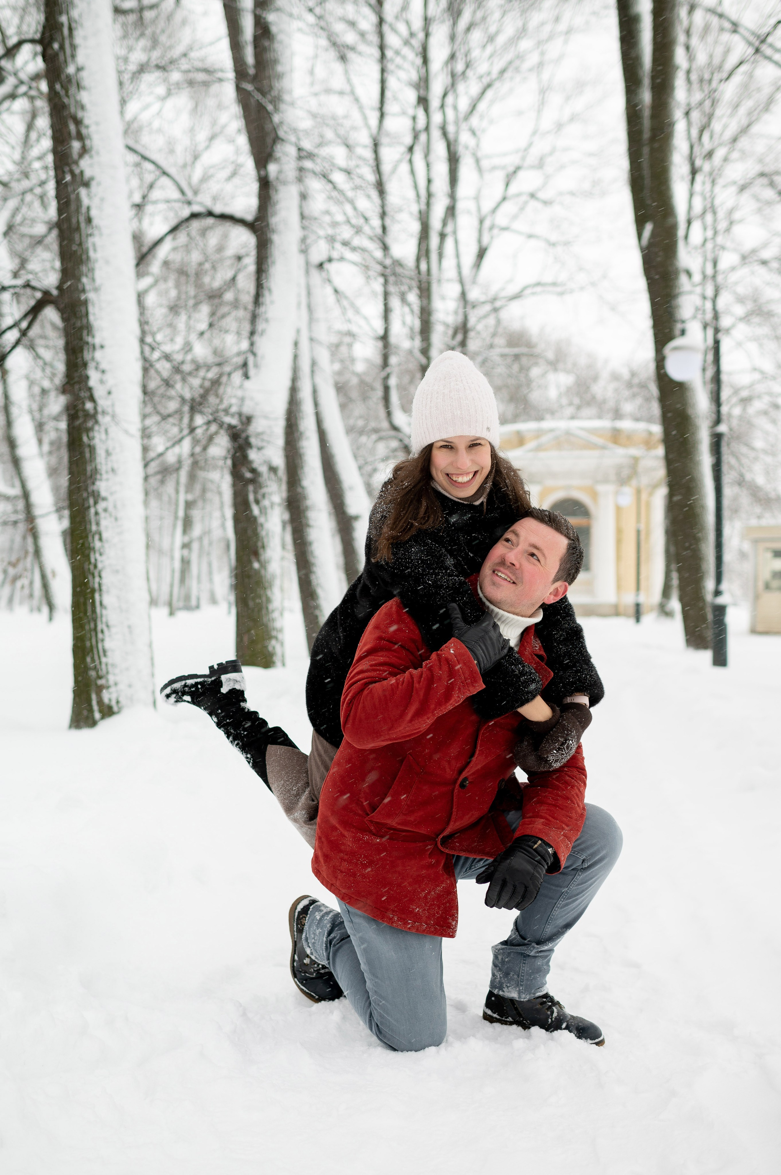 Зимняя прогулка Валерия, Андрей и Егор. Портретный, семейный и свадебный фотограф в Санкт-Петербурге и в Пушкине Ширяев Денис