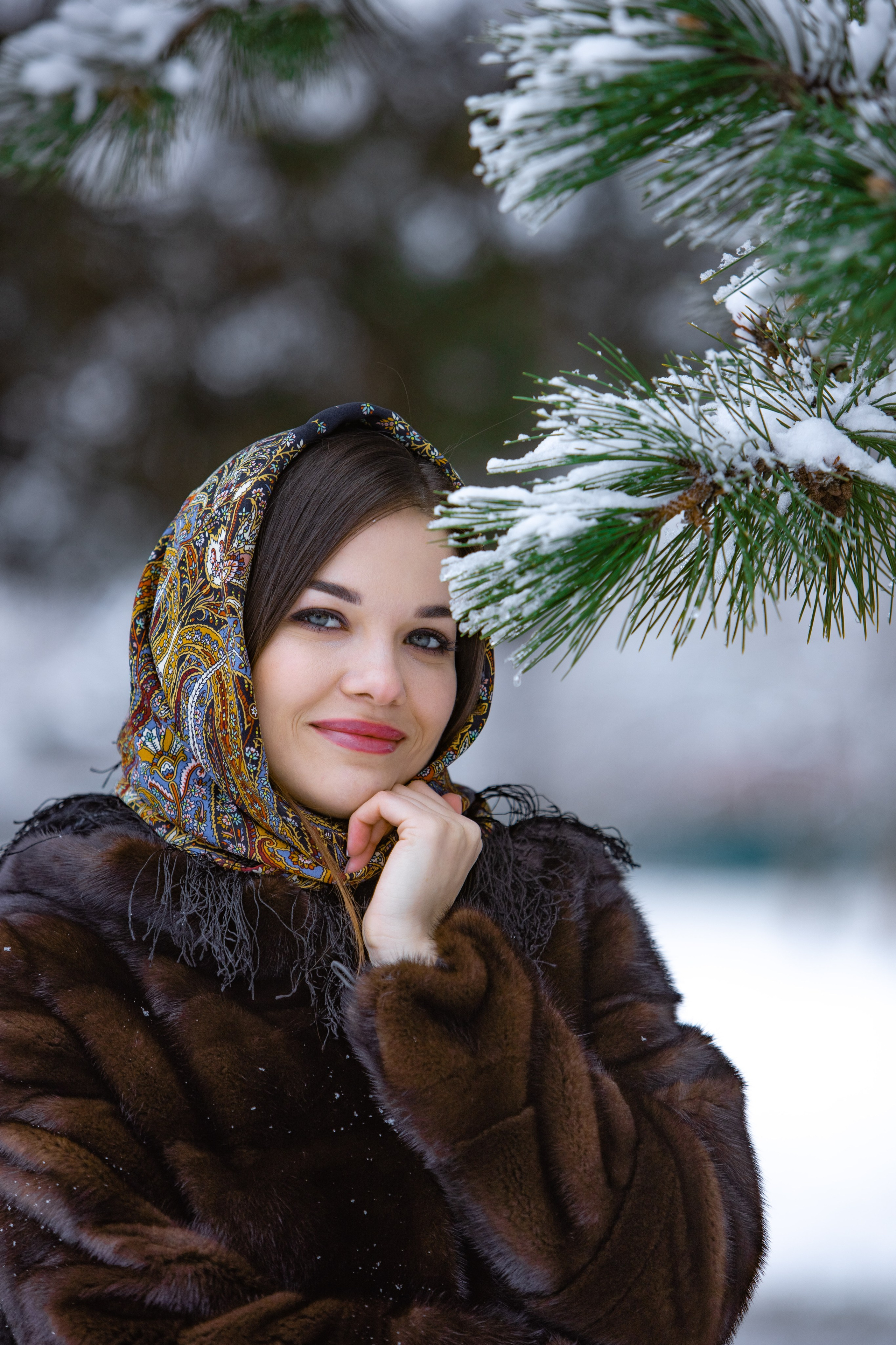 Зима. Профессиональный фотограф и видеооператор