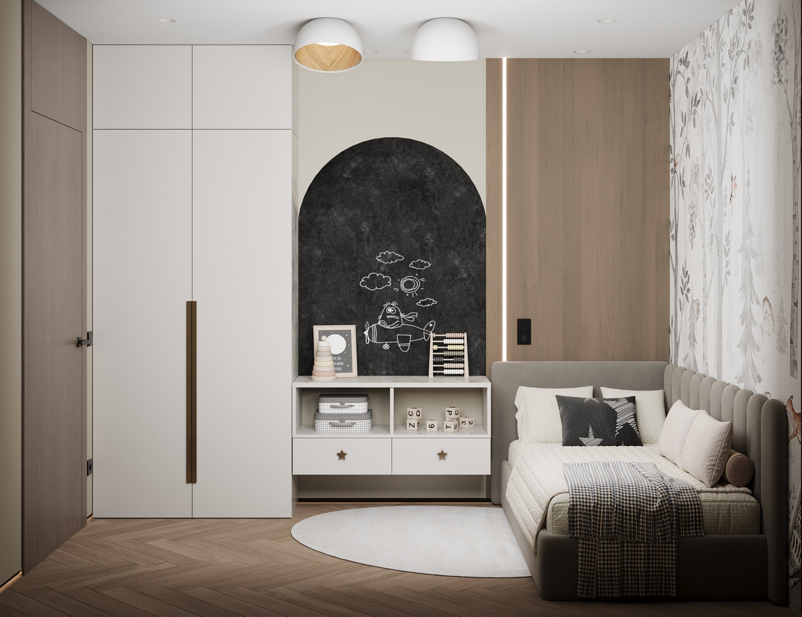 Квартира 55 м² г. Иркутск. ПРОЕКТИРОВАНИЕ ИНТЕРЬЕРОВ И АРХИТЕКТУРНЫХ РЕШЕНИЙ В СТУДИИ SHELOFAST DESIGN