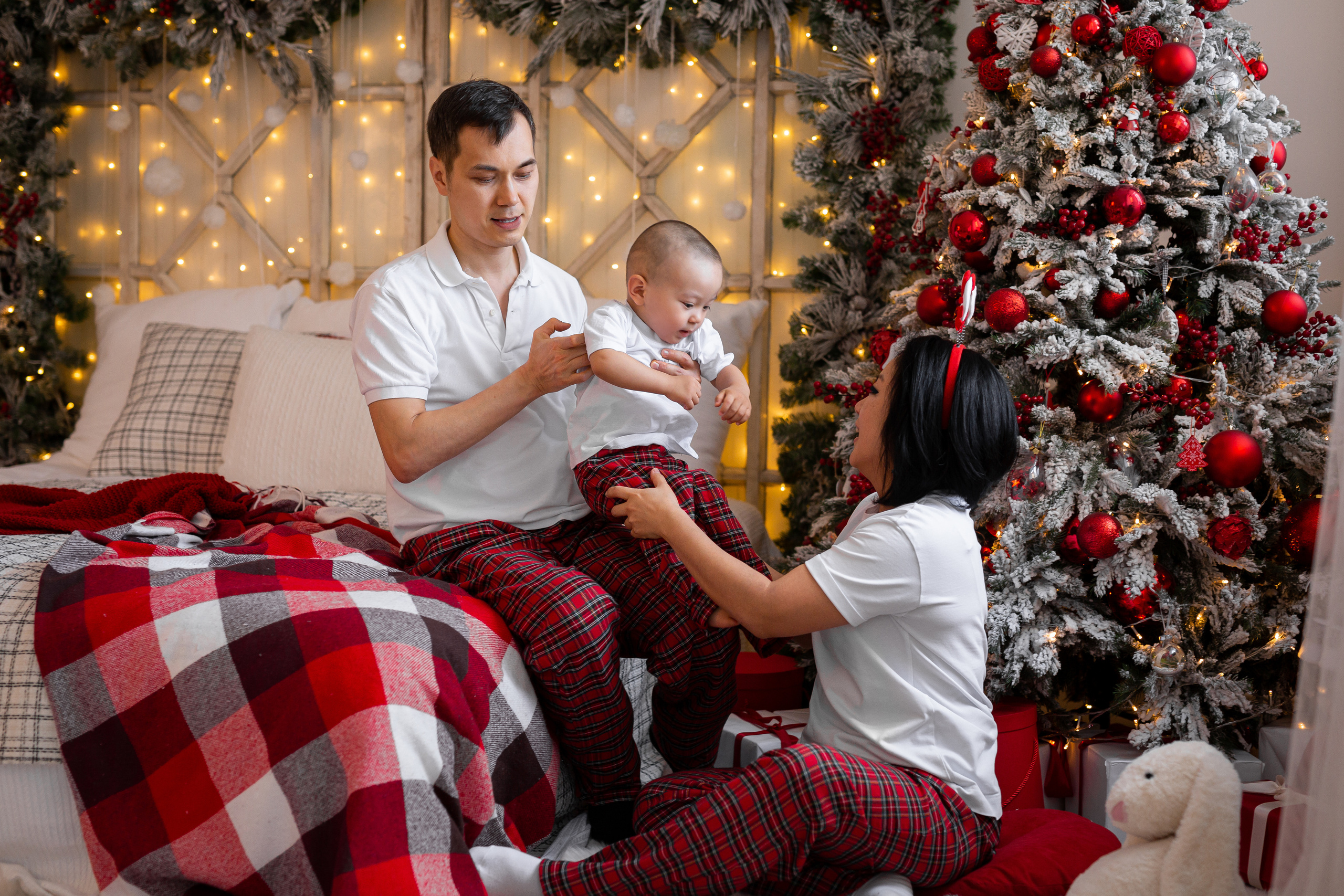Новогодняя фотосессия в студии. Семейный фотограф Алёна Шаталова