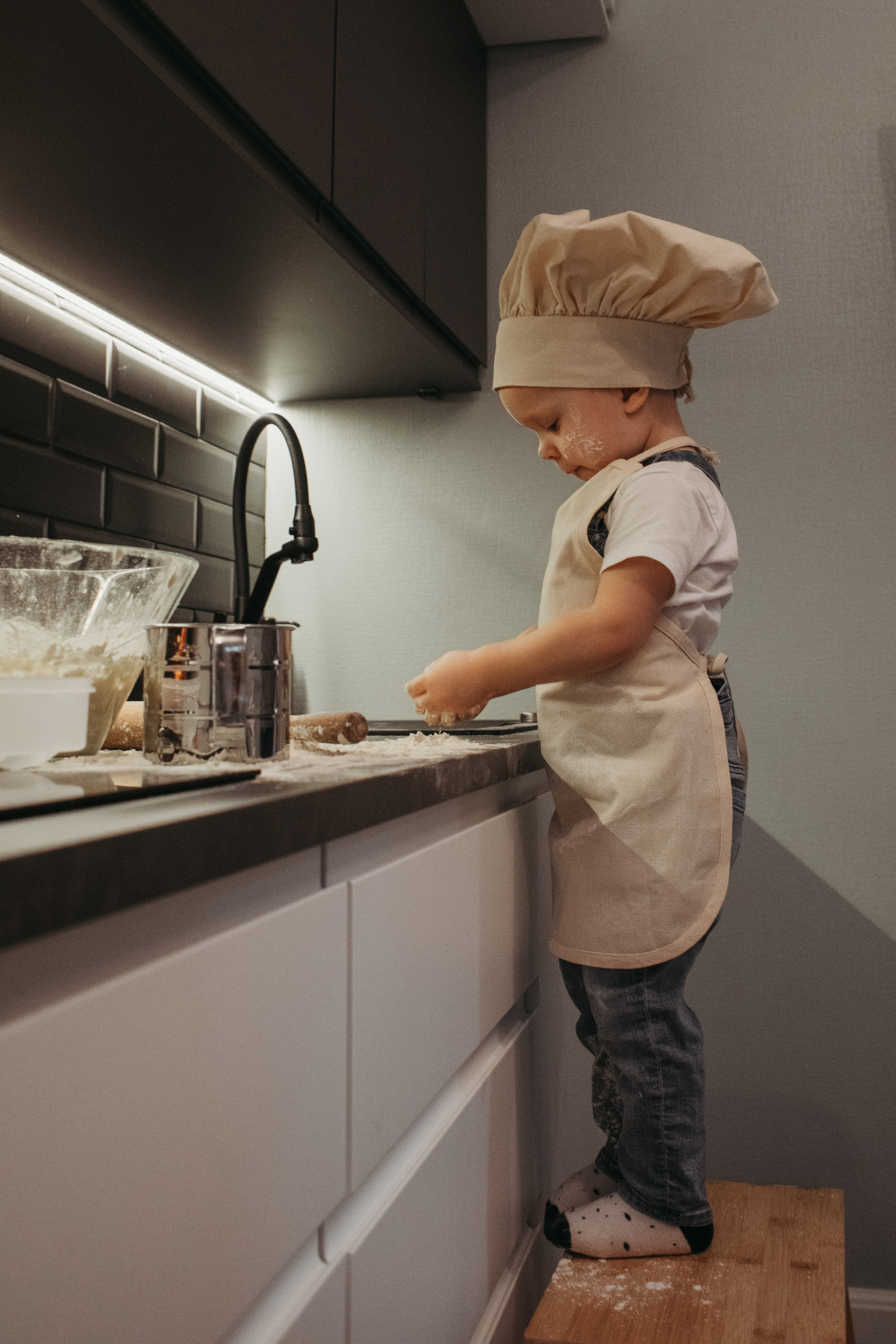 Готовим с малышом. Семейный фотограф в Санкт-Петербурге Ева Маркова
