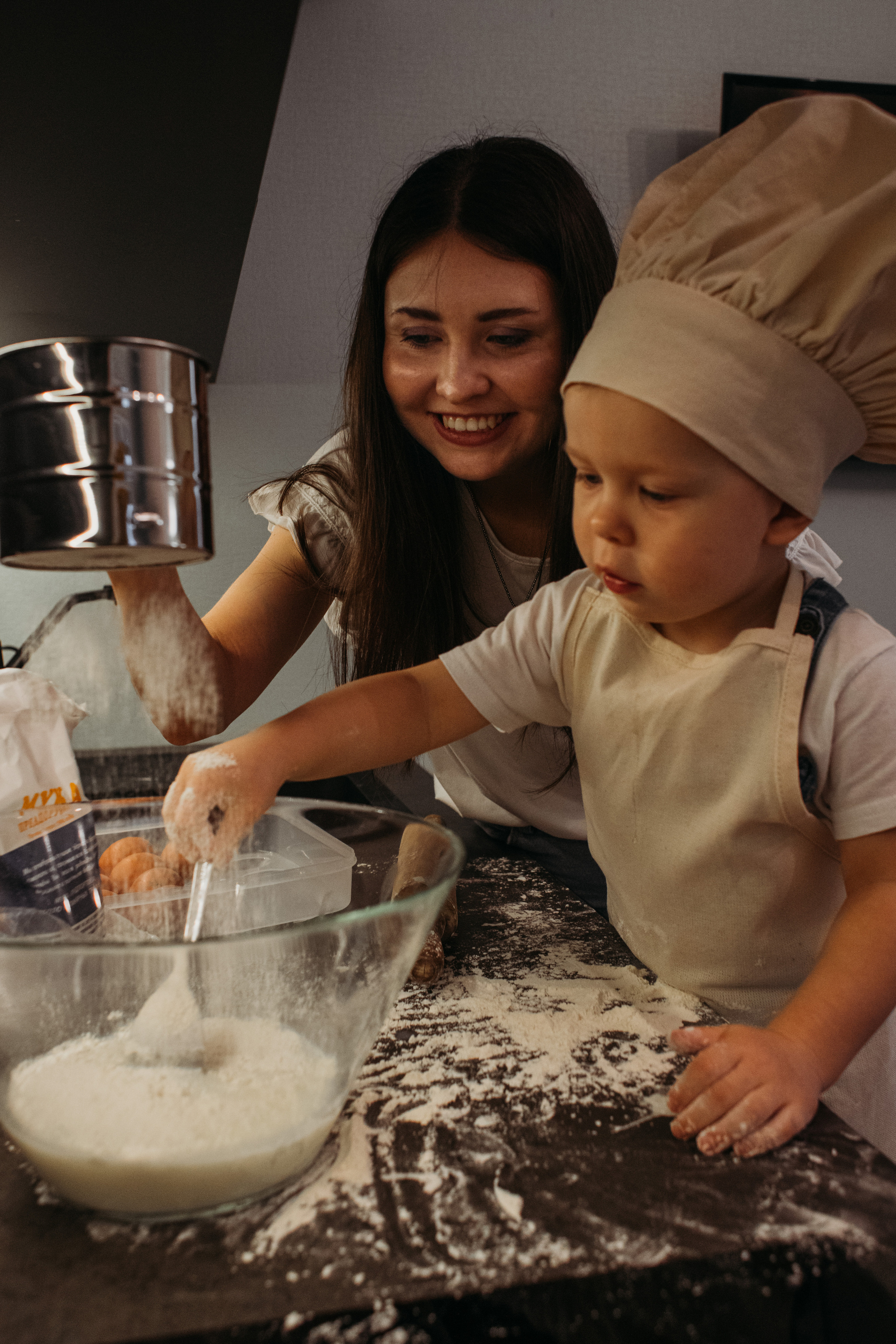 Готовим с малышом. Семейный фотограф в Санкт-Петербурге Ева Маркова