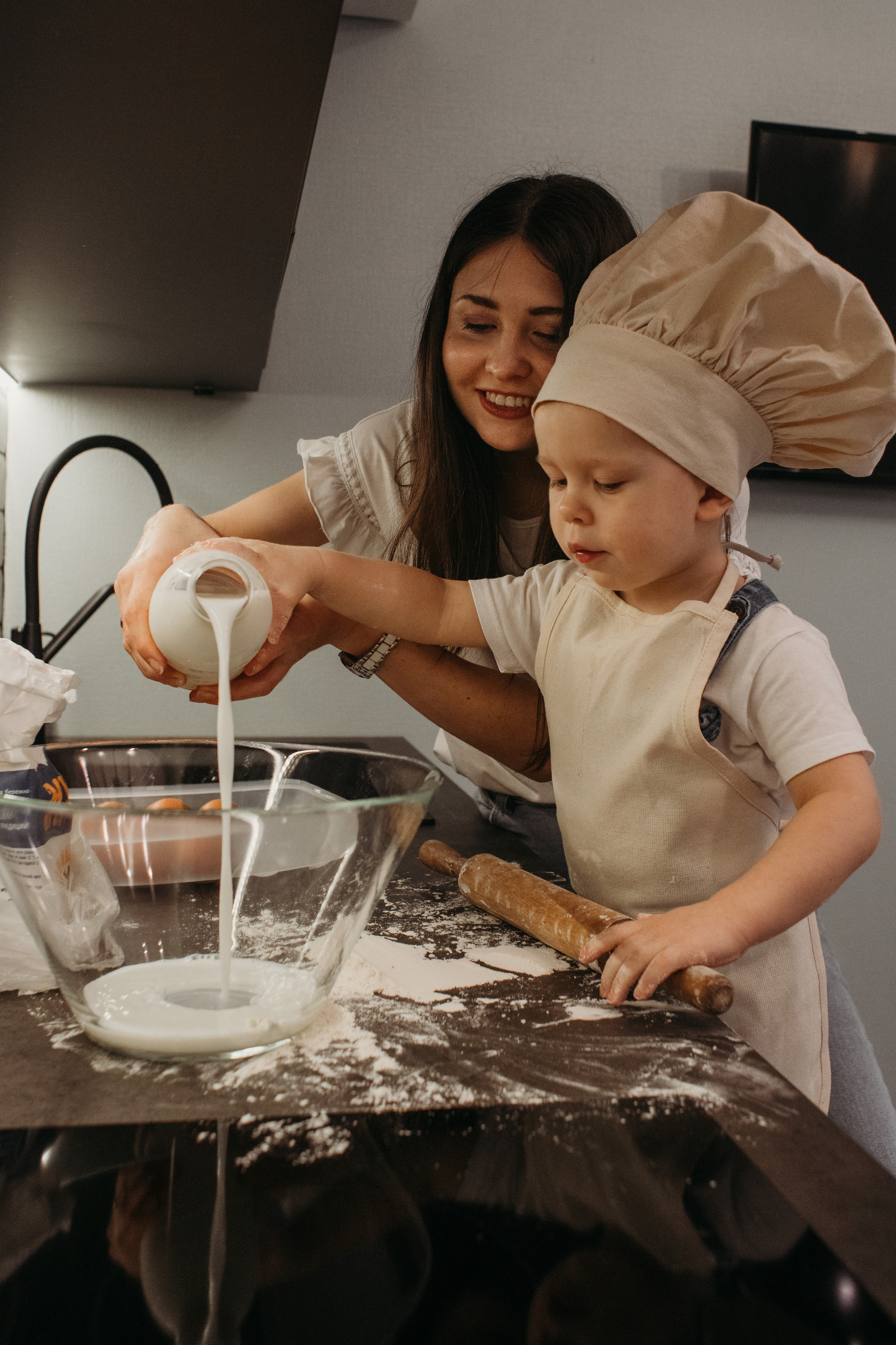 Готовим с малышом. Семейный фотограф в Санкт-Петербурге Ева Маркова