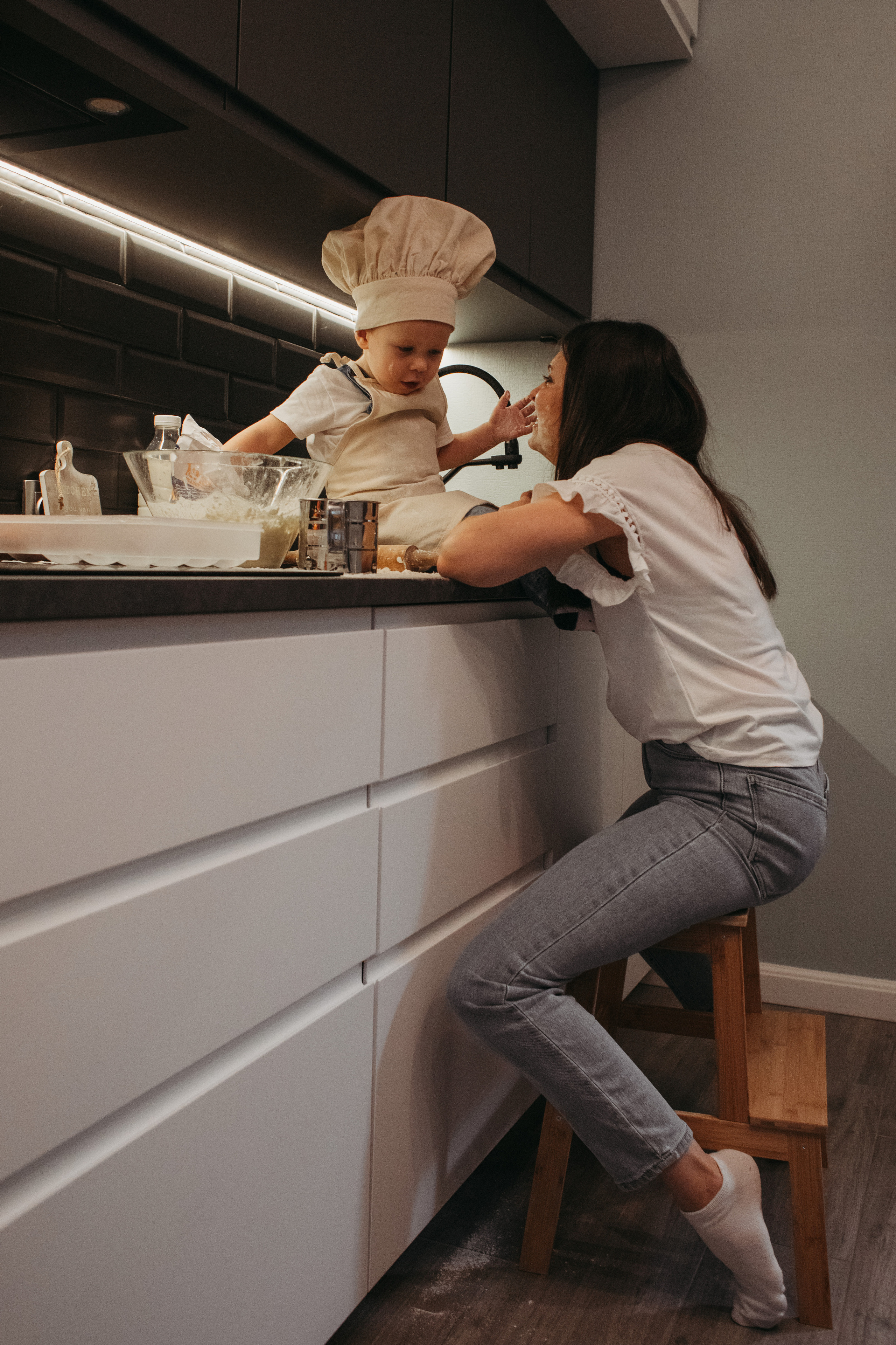 Готовим с малышом. Семейный фотограф в Санкт-Петербурге Ева Маркова