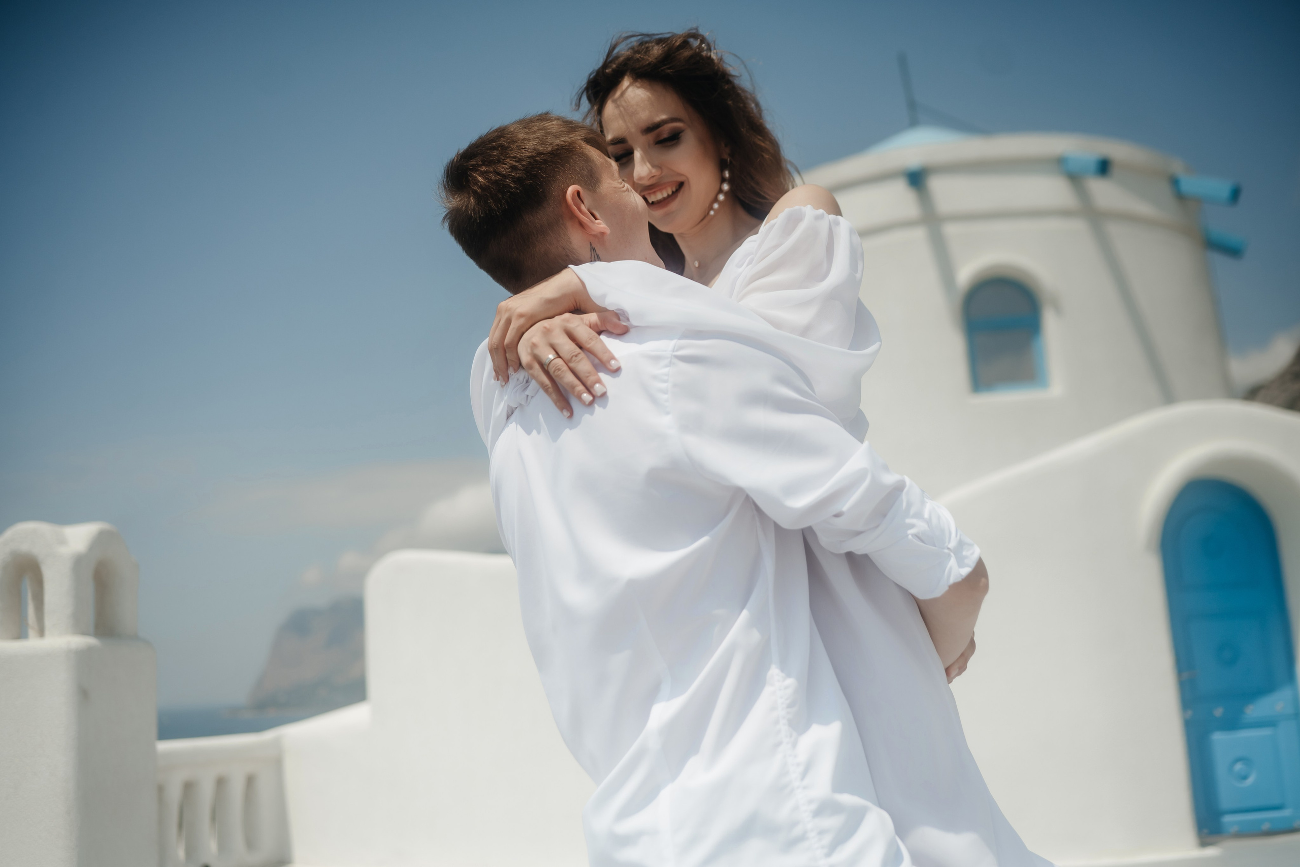 Свадебная фотосъемка в старинном отеле в Крымском Санторини. Свадебный и семейный фотограф и видеограф, Крым, Москва, Санкт -Петербург