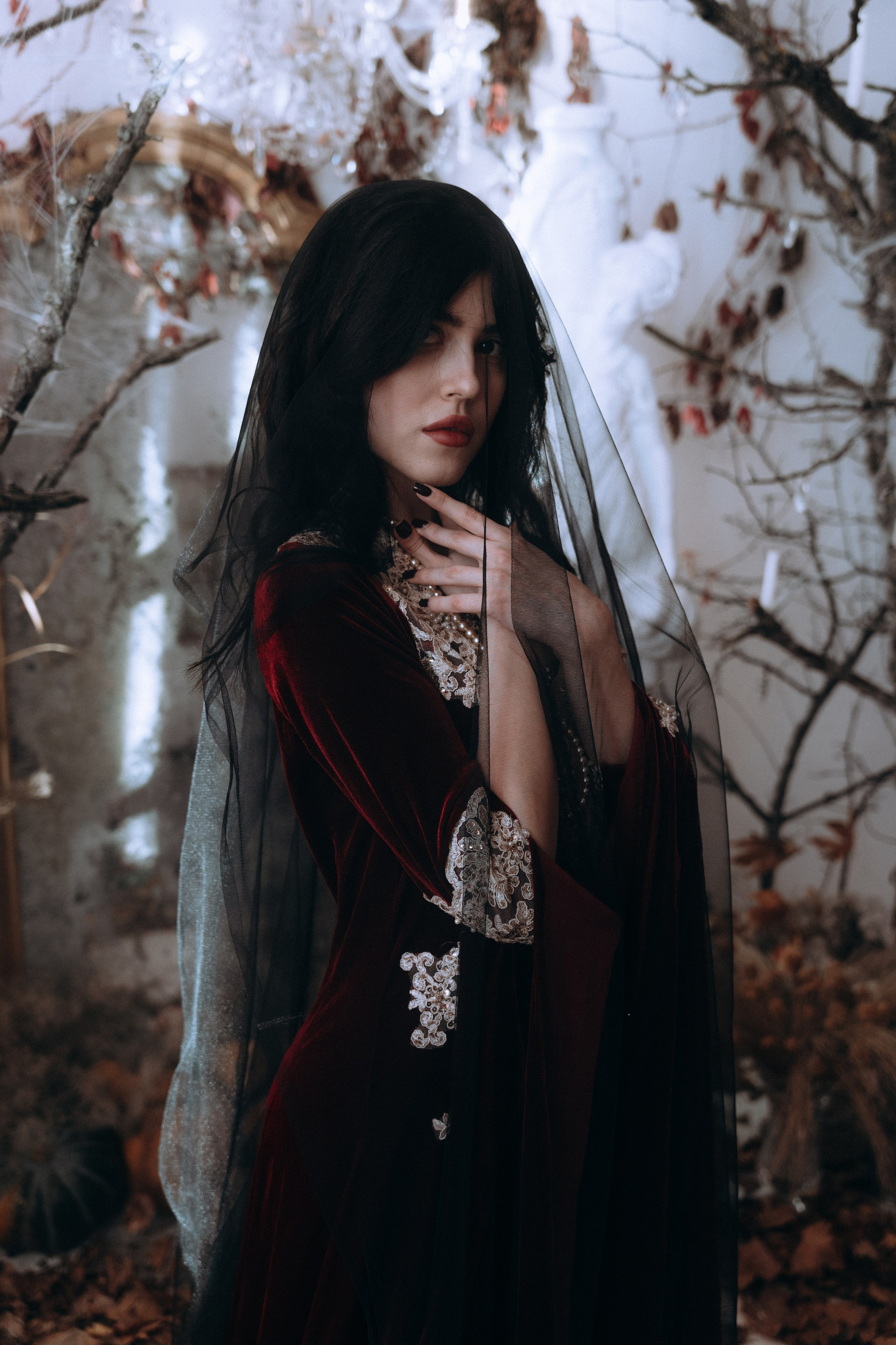 Готическая фотосессия в фотостудии. Портретный свадебный фотограф Крым | Евгения Щитенко