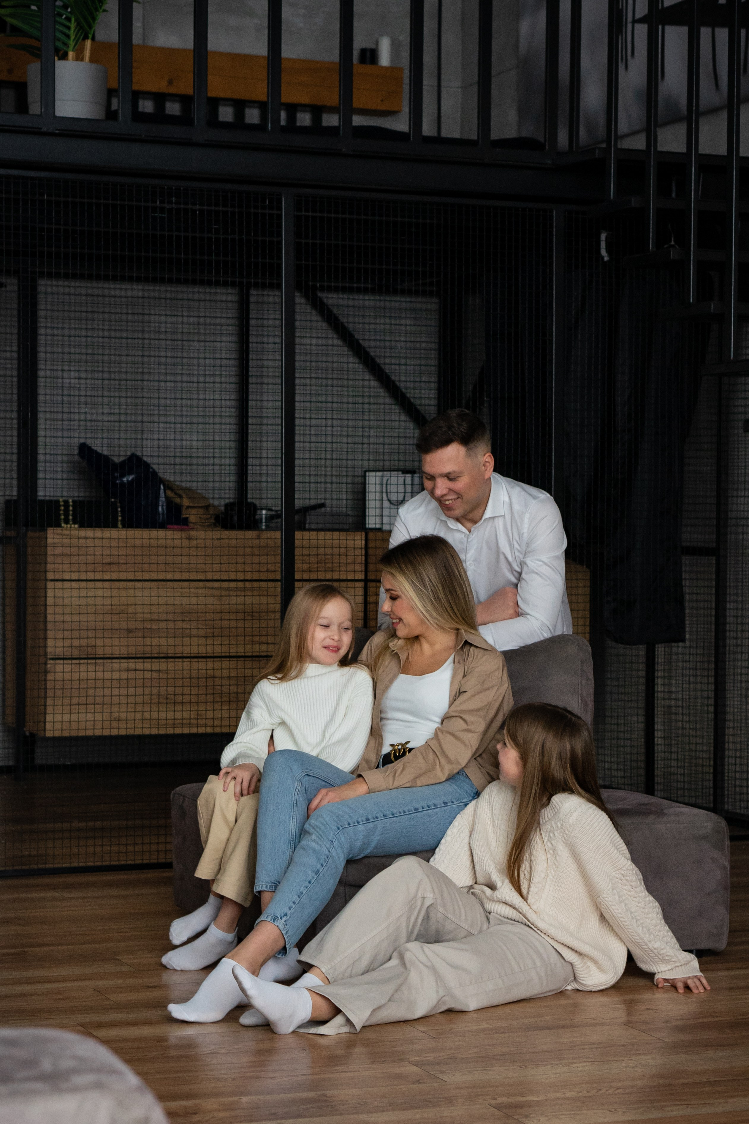 Семья К. Новогодняя история в студии. Фотограф Ольга Игорева