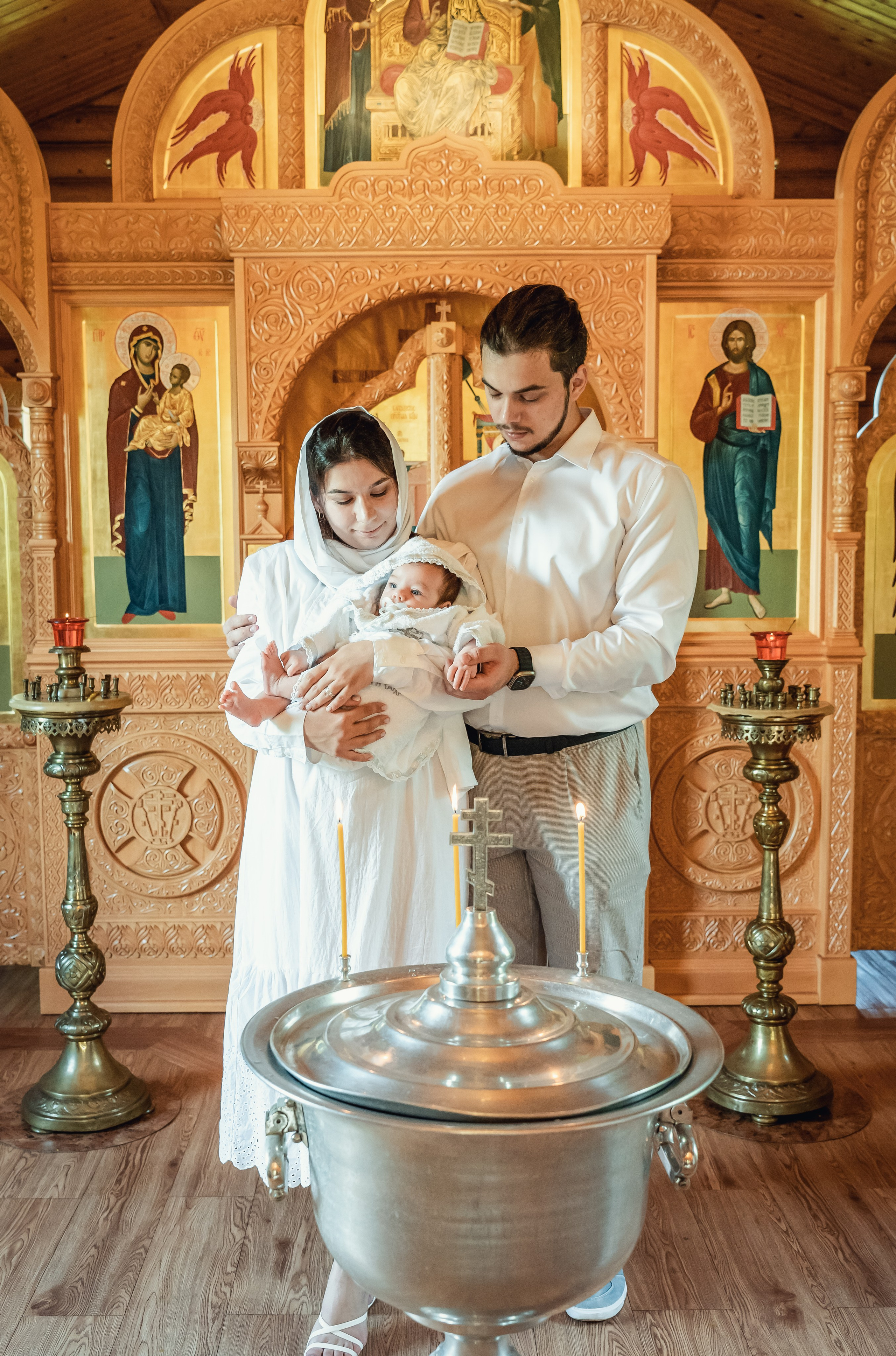 Крещение Федора в храме 12 апостолов. Фотограф на Крещение Тула и Венчание в Туле, детский и семейный фотограф