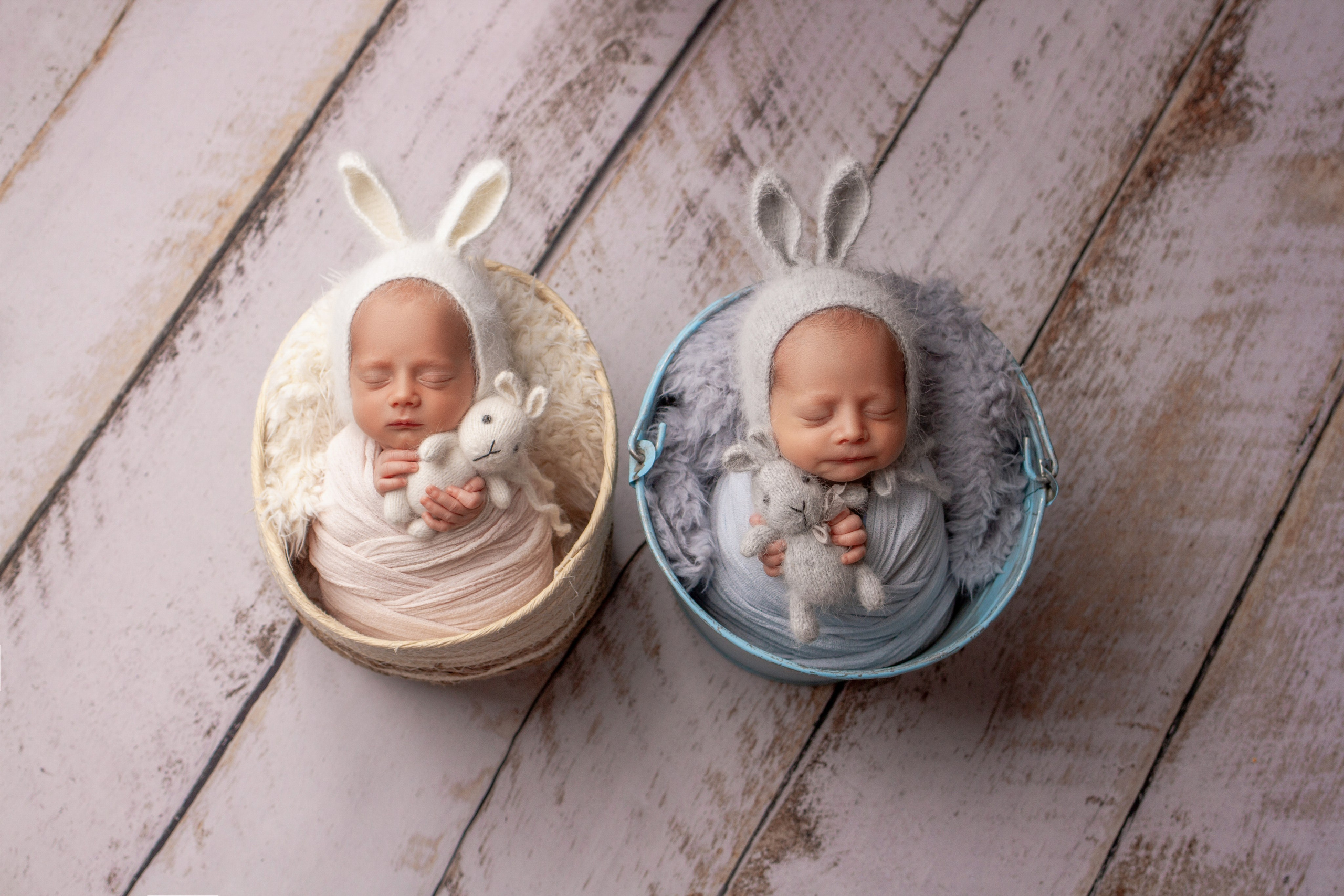 Двойня. Newborn фотограф в Москве — Фотофеи. Съемка новорожденных и детей до года