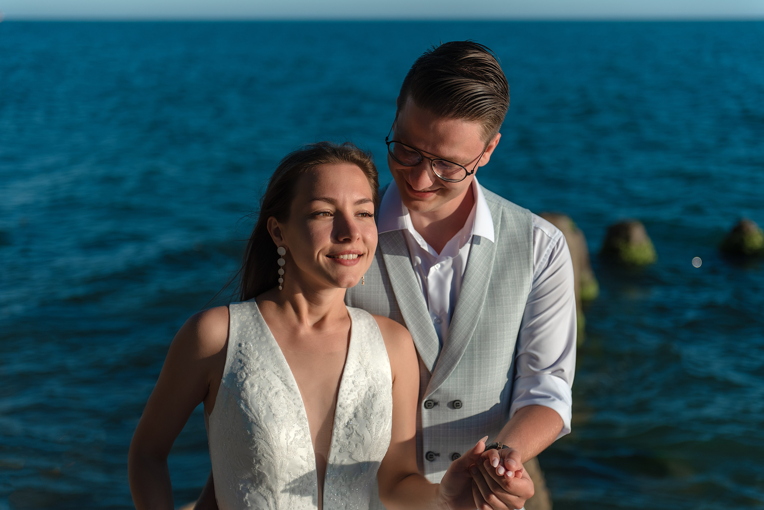 Свадебная съёмка на море. Семейный и коммерческий фотограф в Сочи Александр Бодунов