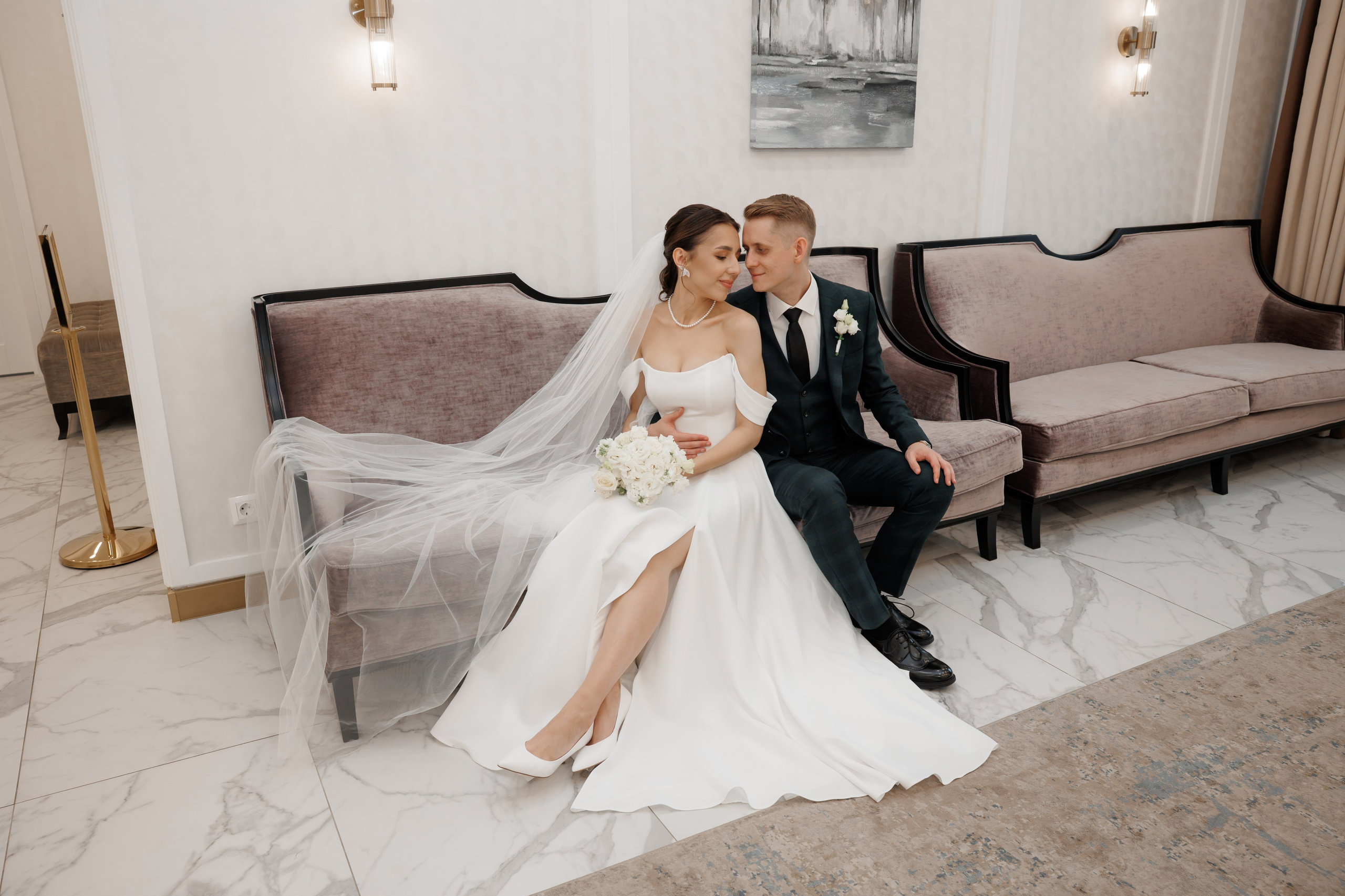 Регистрация в отеле Fish Point, ЗАГС Бутово, прогулка в Остафьево. Свадебный и репортажный фотограф (Москва, Королев и другие)