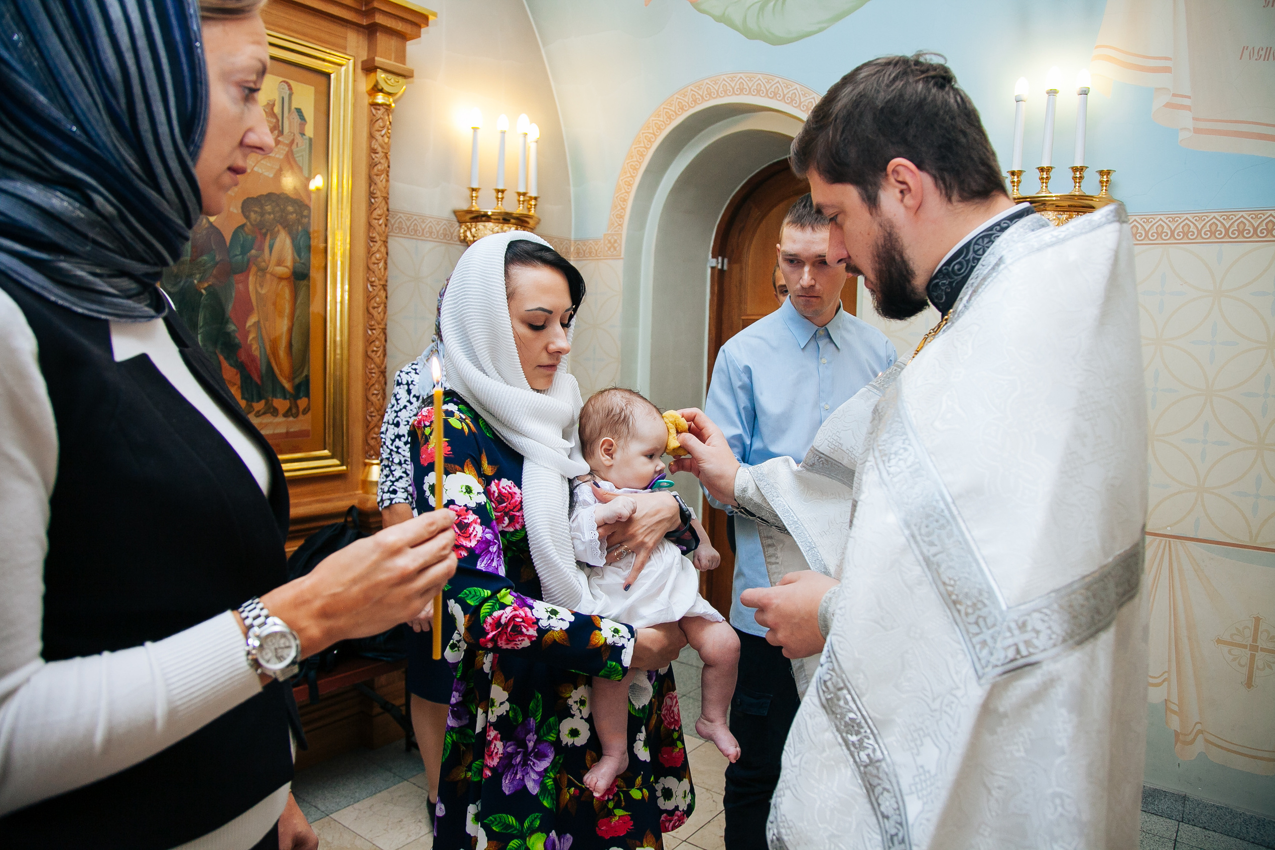 Крещение Веры. Семейный и детский фотограф