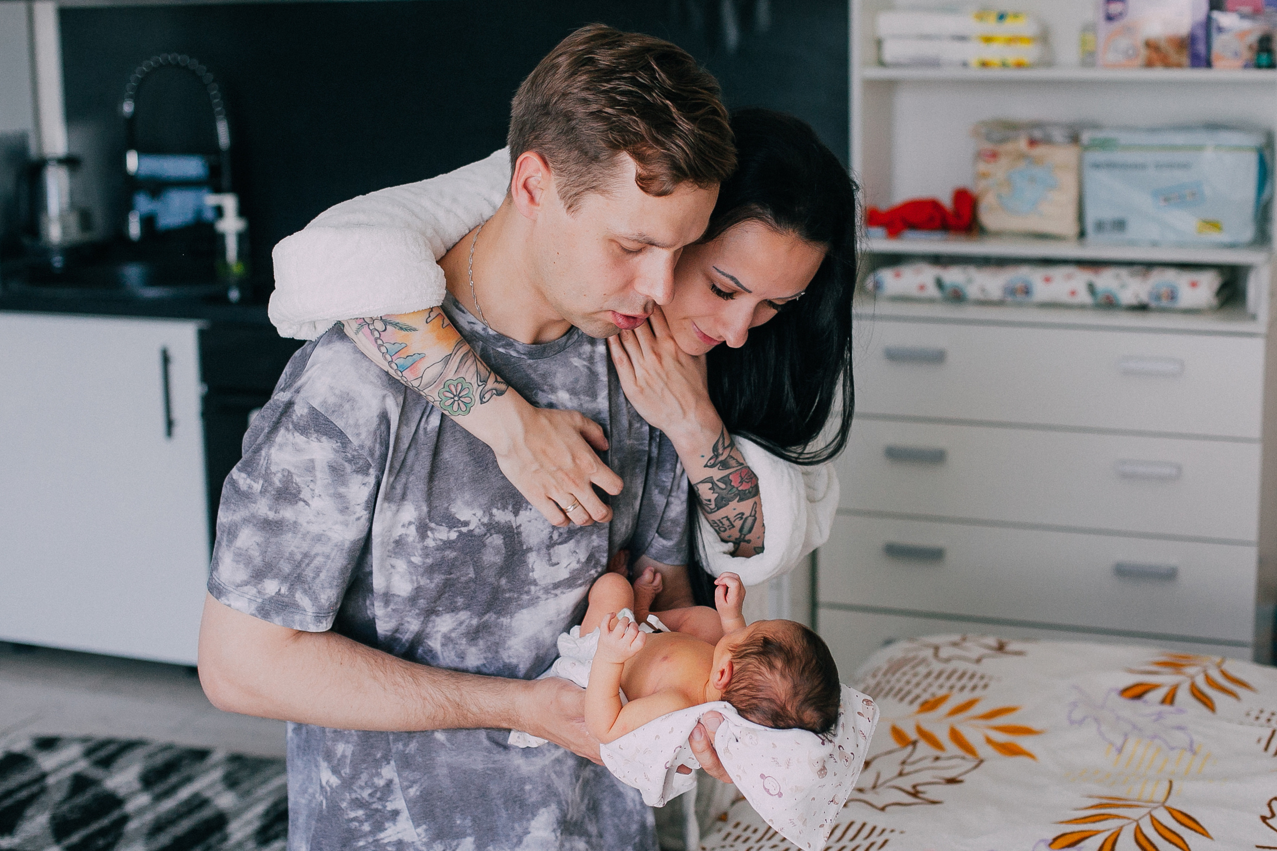 Встреча из роддома.Вера. Семейный и детский фотограф