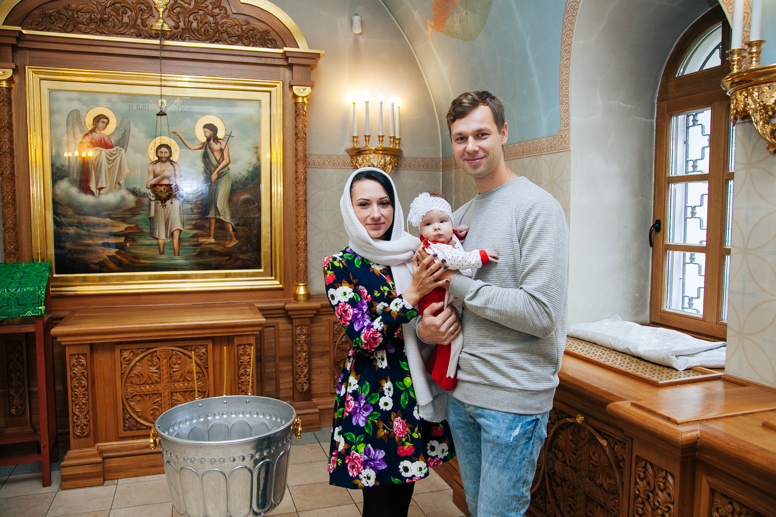 Крещение Веры. Семейный и детский фотограф