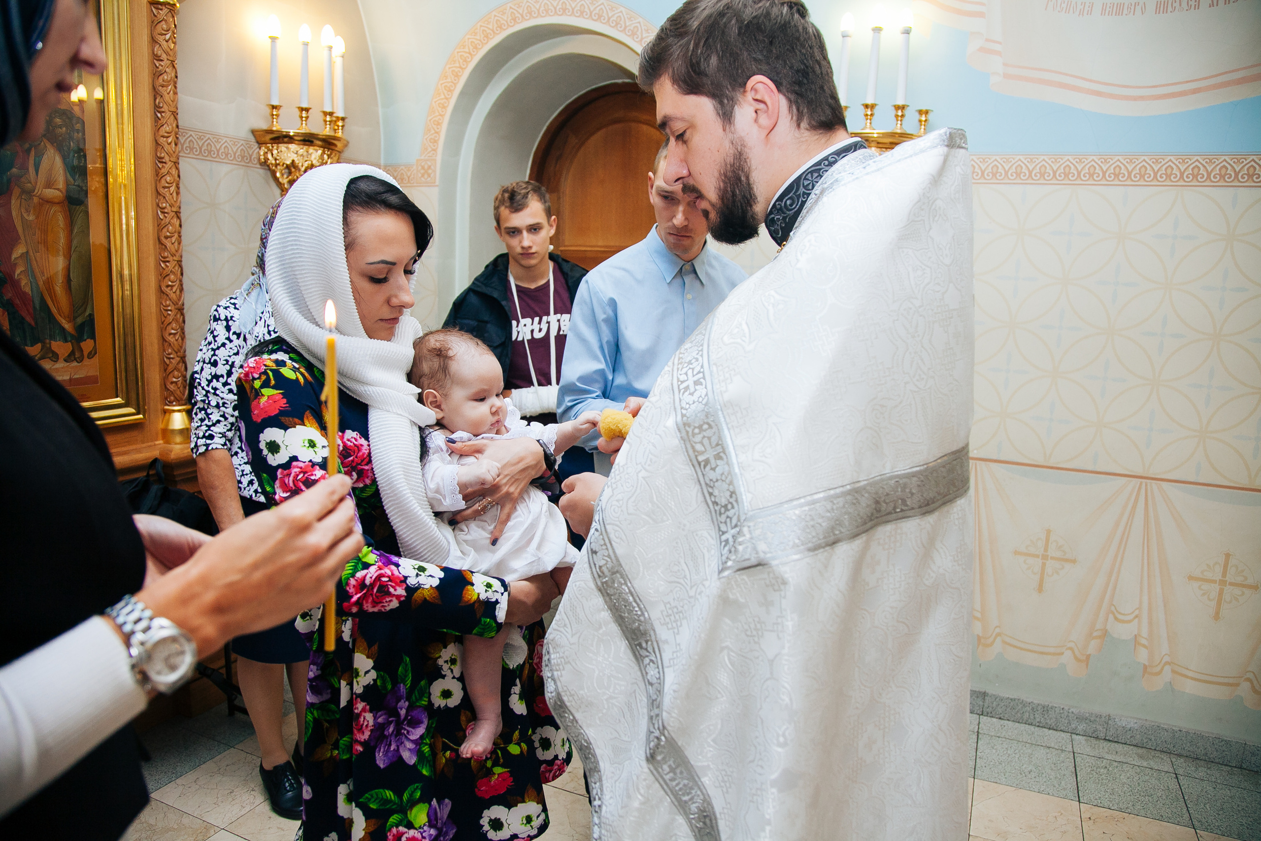Крещение Веры. Семейный и детский фотограф