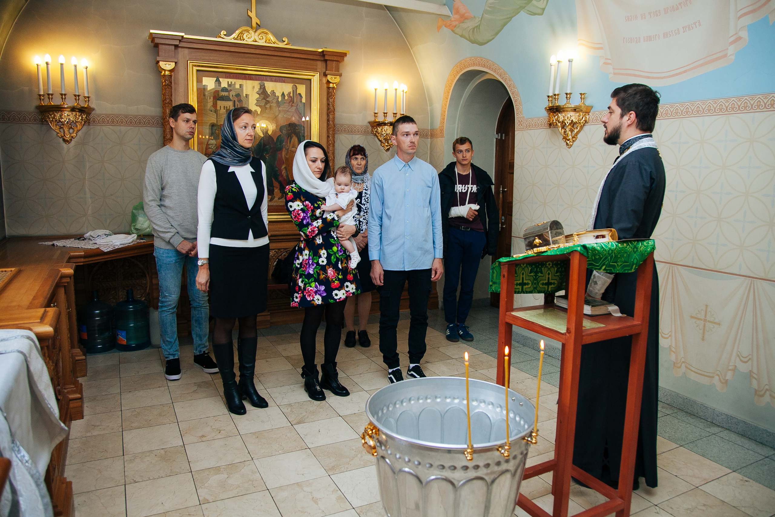 Крещение Веры. Семейный и детский фотограф